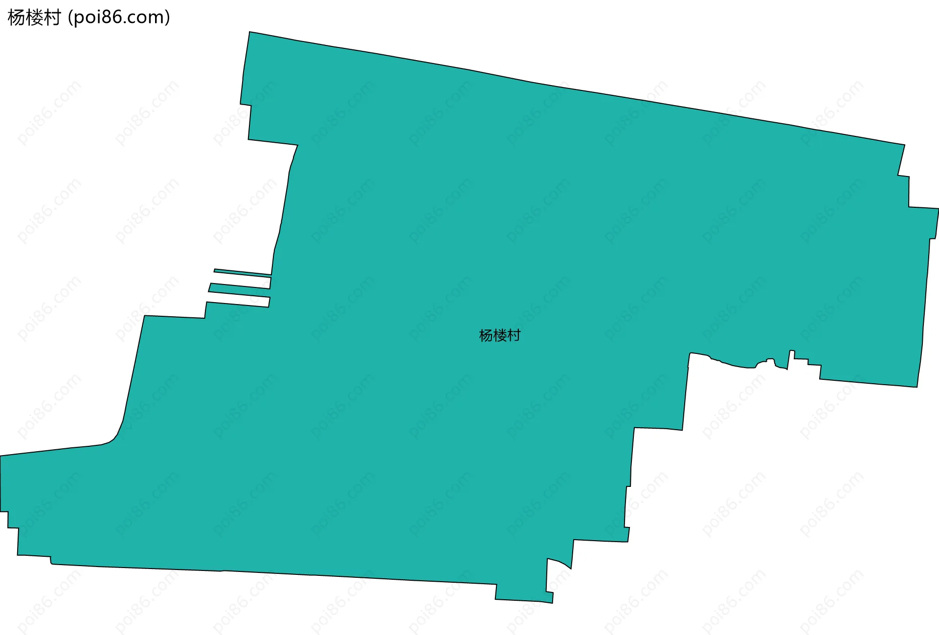 杨楼村边界地图