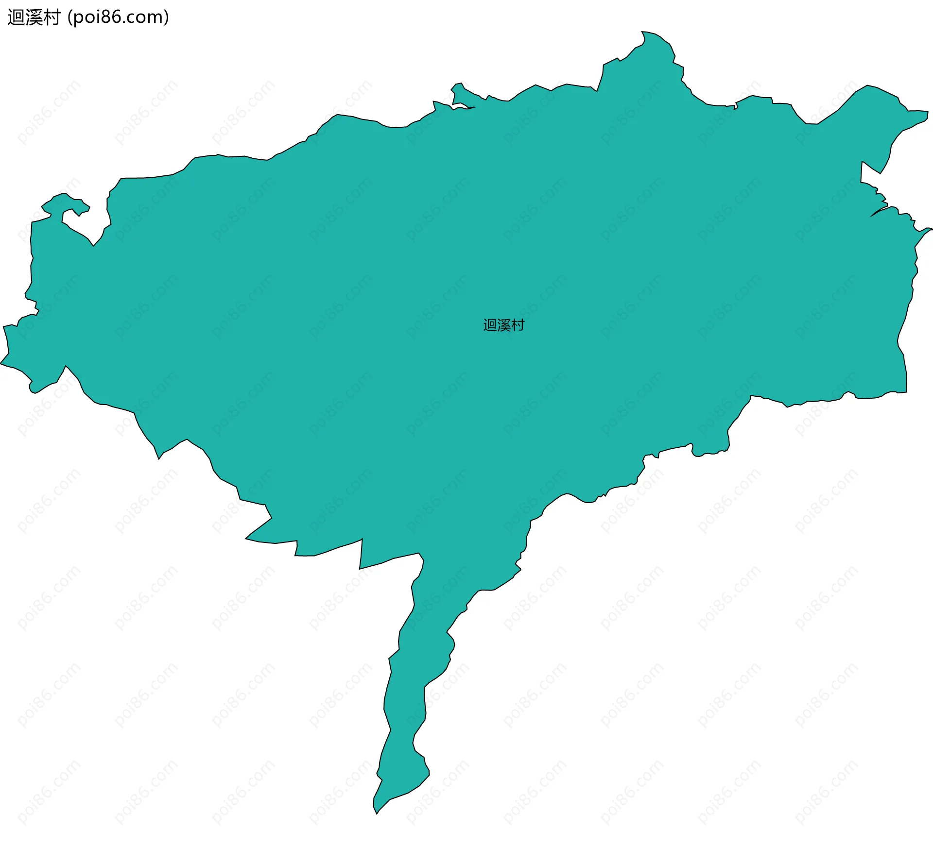 迴溪村边界地图