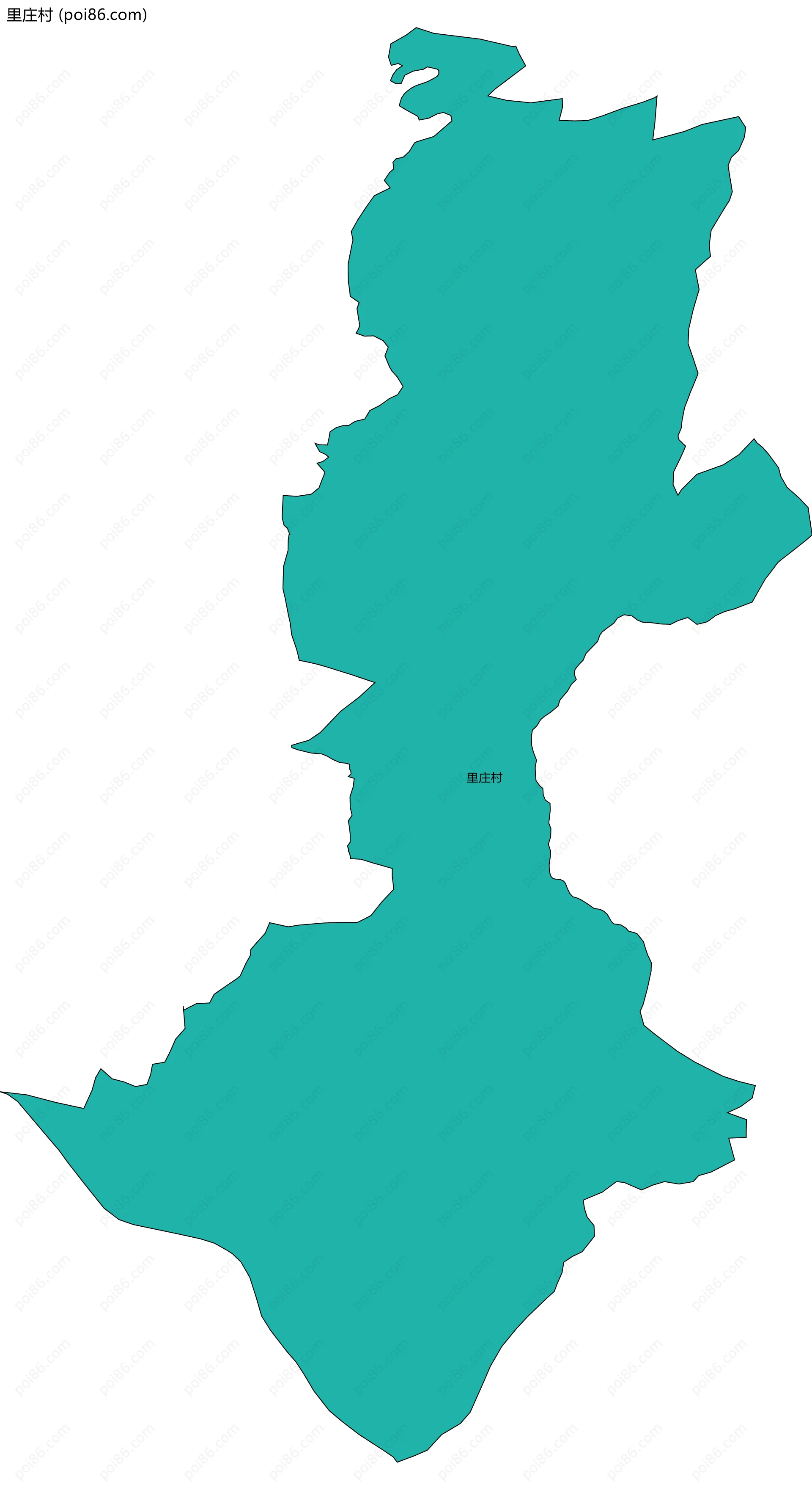 里庄村边界地图