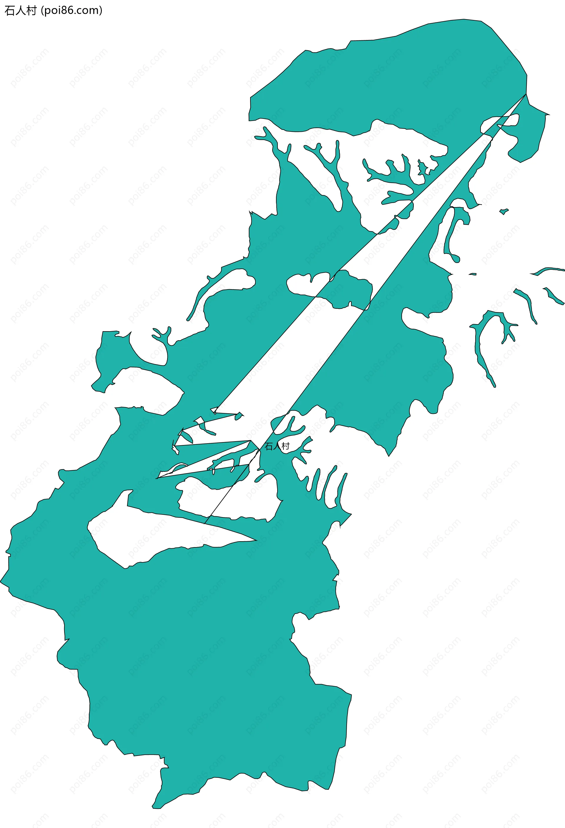 石人村边界地图