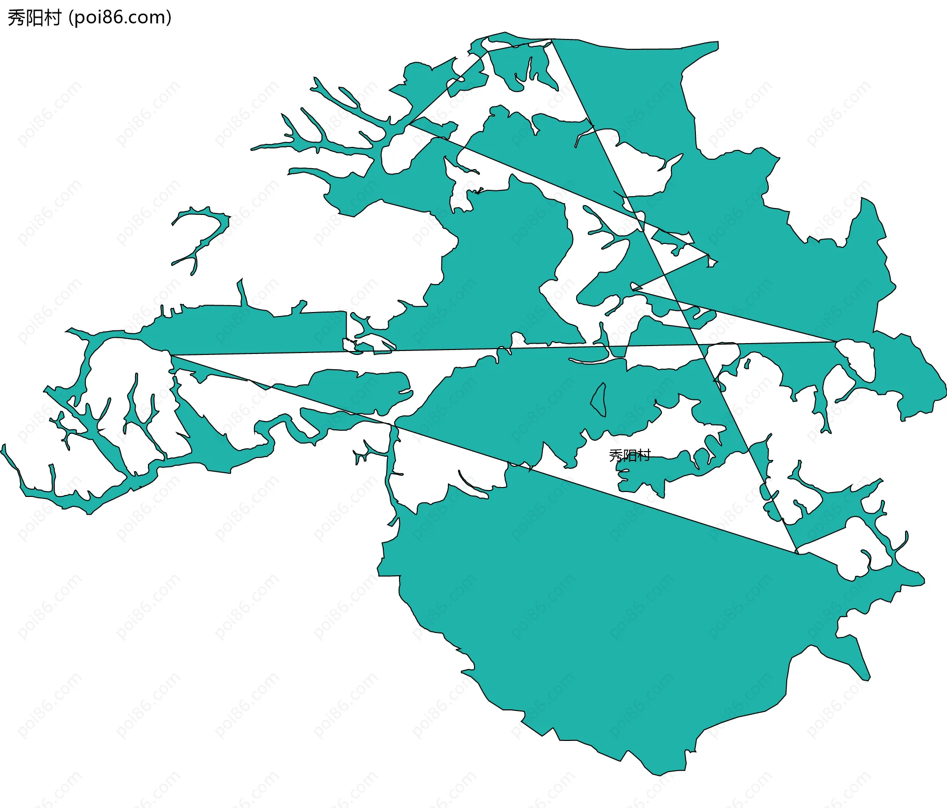 秀阳村边界地图