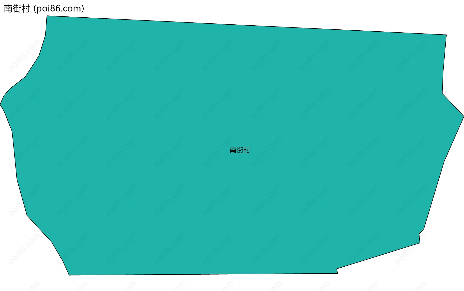 南街村边界地图