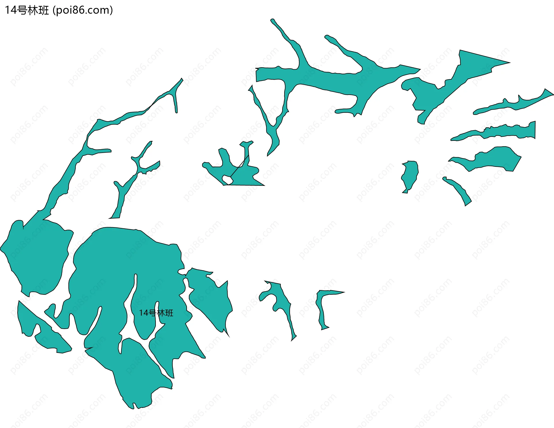 14号林班边界地图