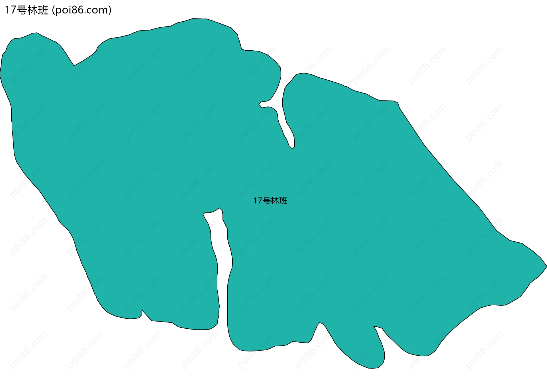 17号林班边界地图