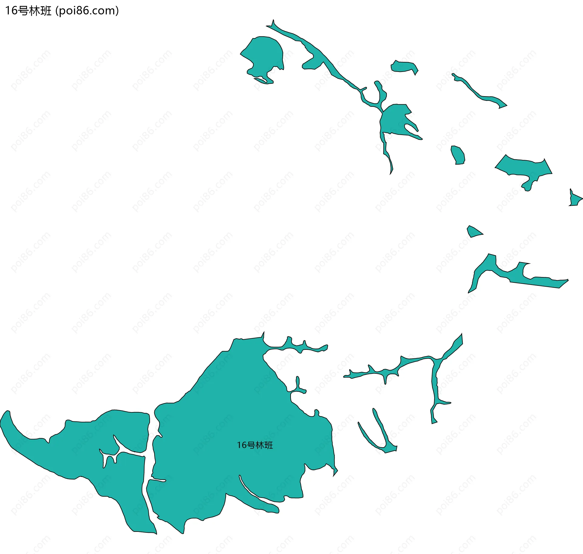 16号林班边界地图