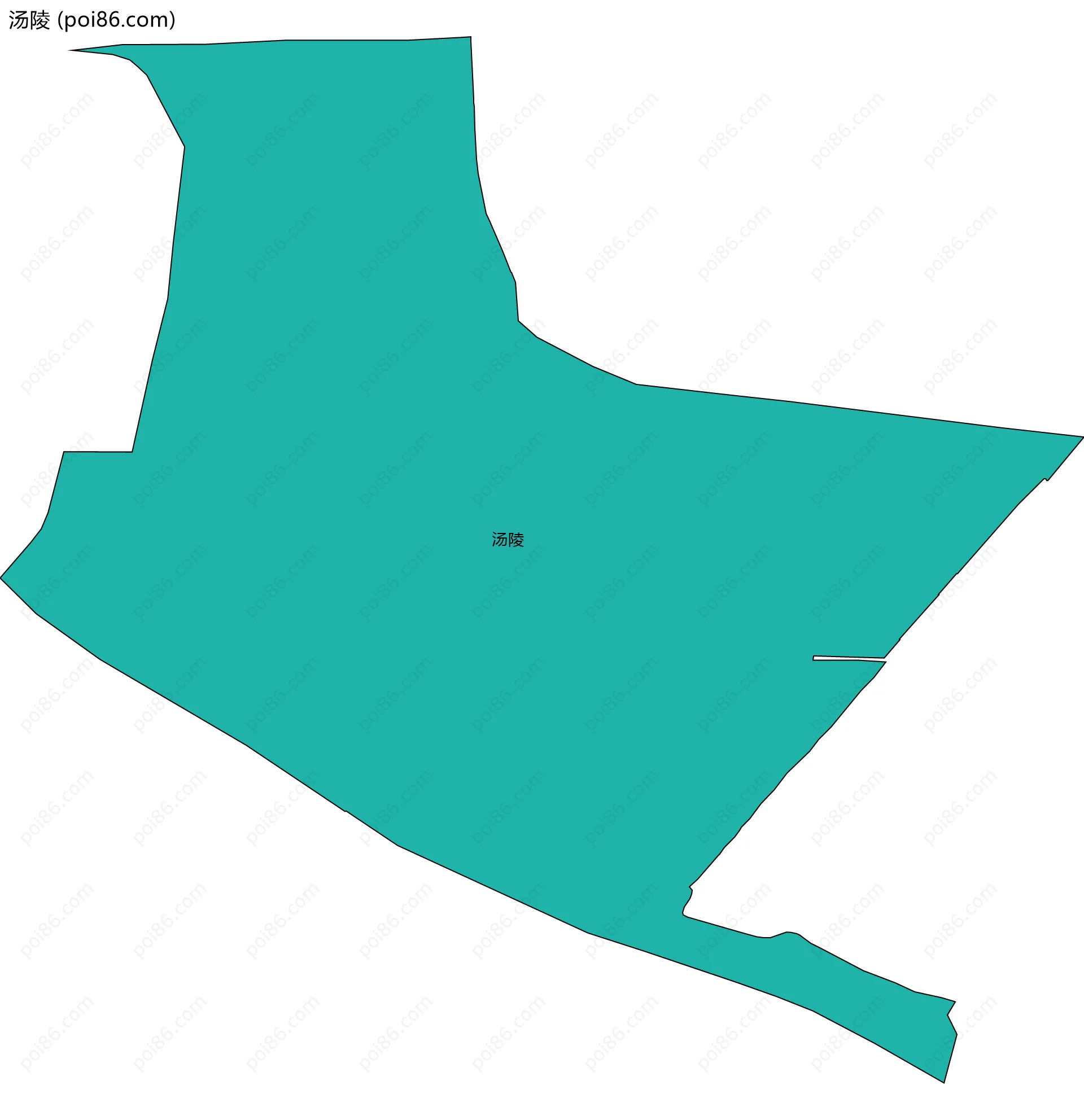 汤陵边界地图