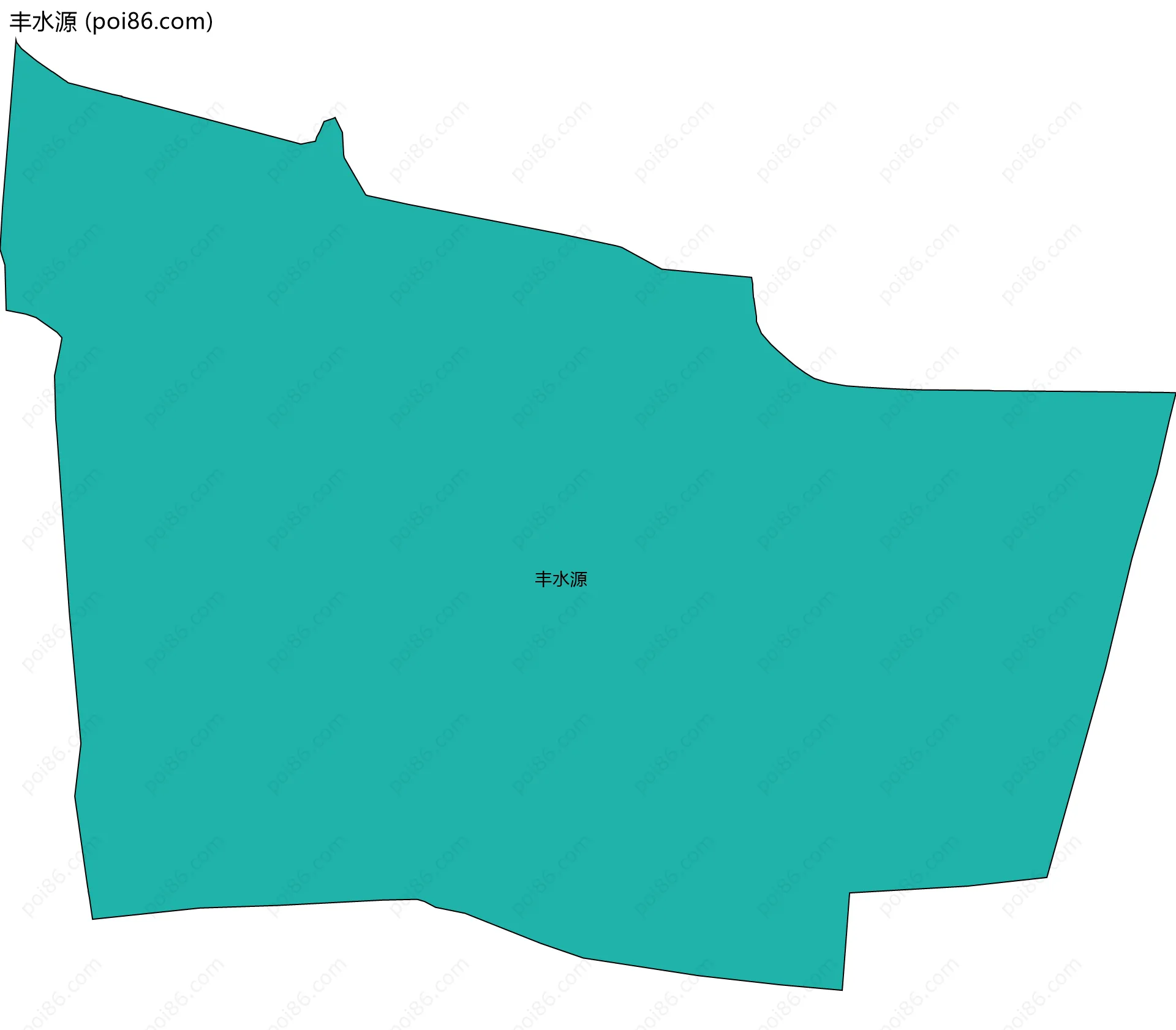 丰水源边界地图