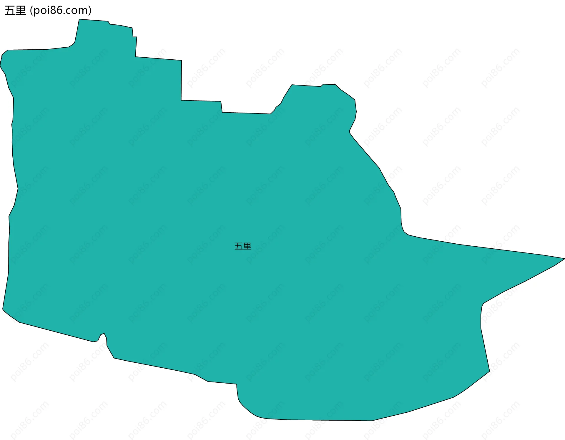 五里边界地图