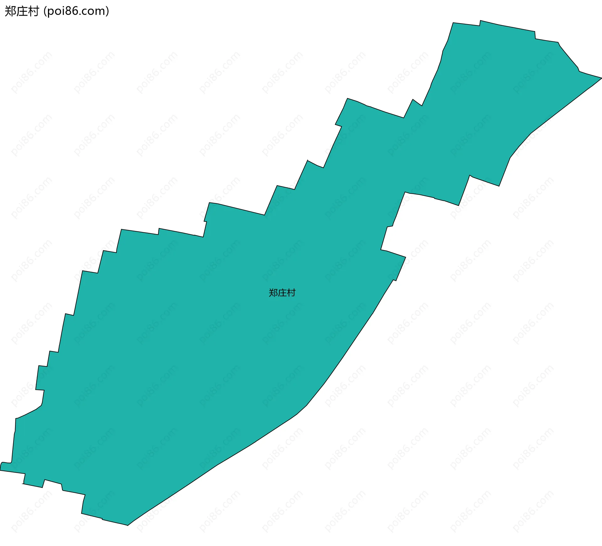 郑庄村边界地图