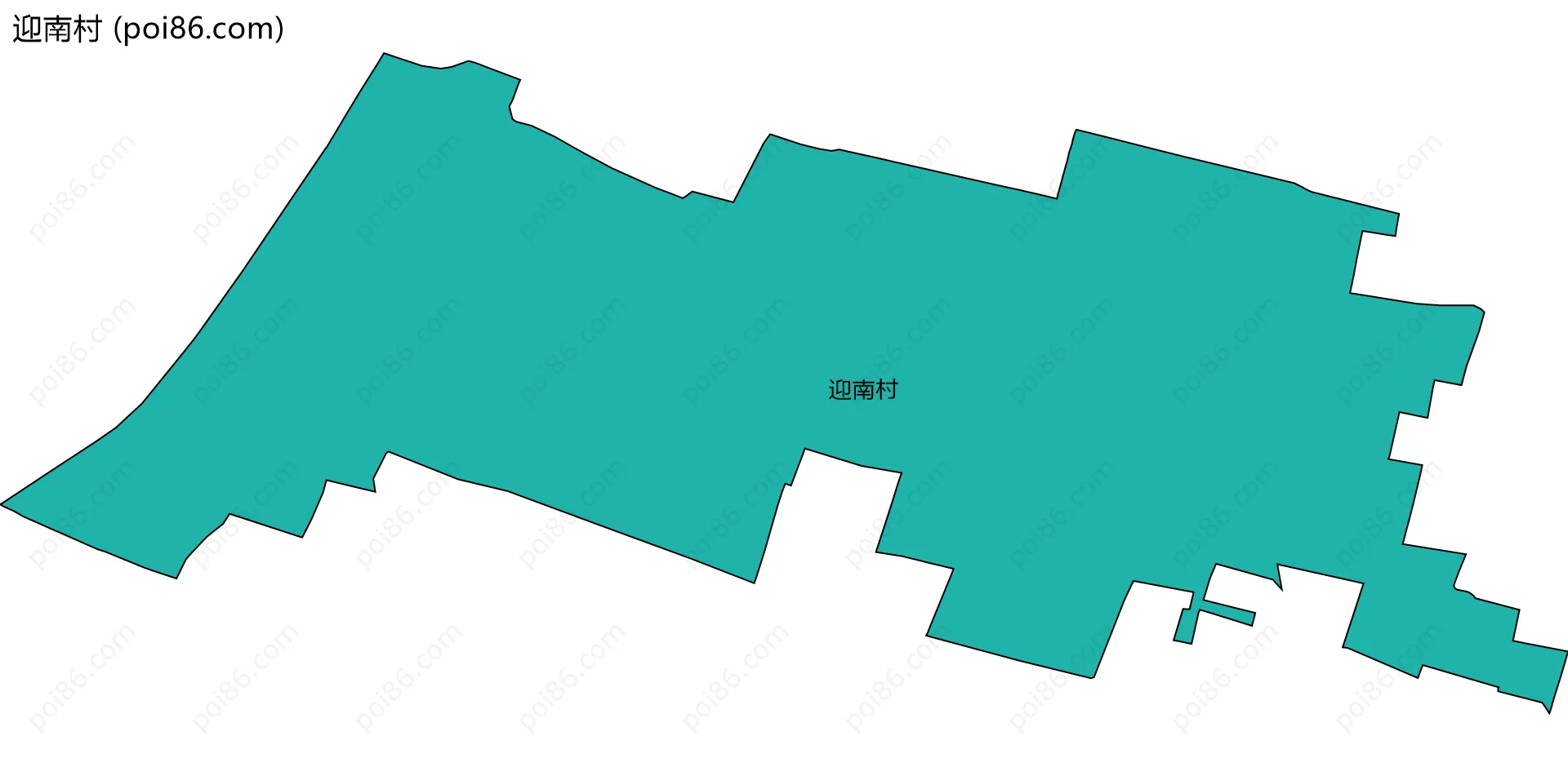 迎南村边界地图