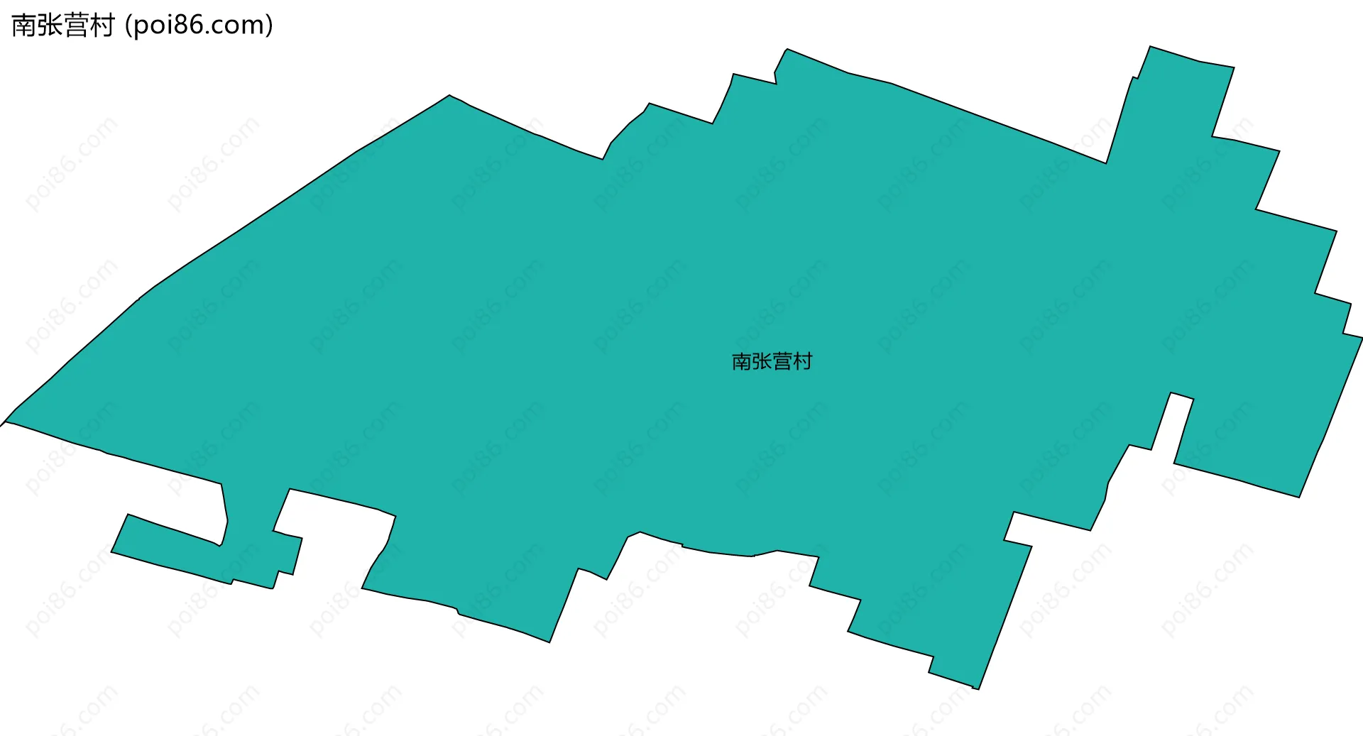 南张营村边界地图