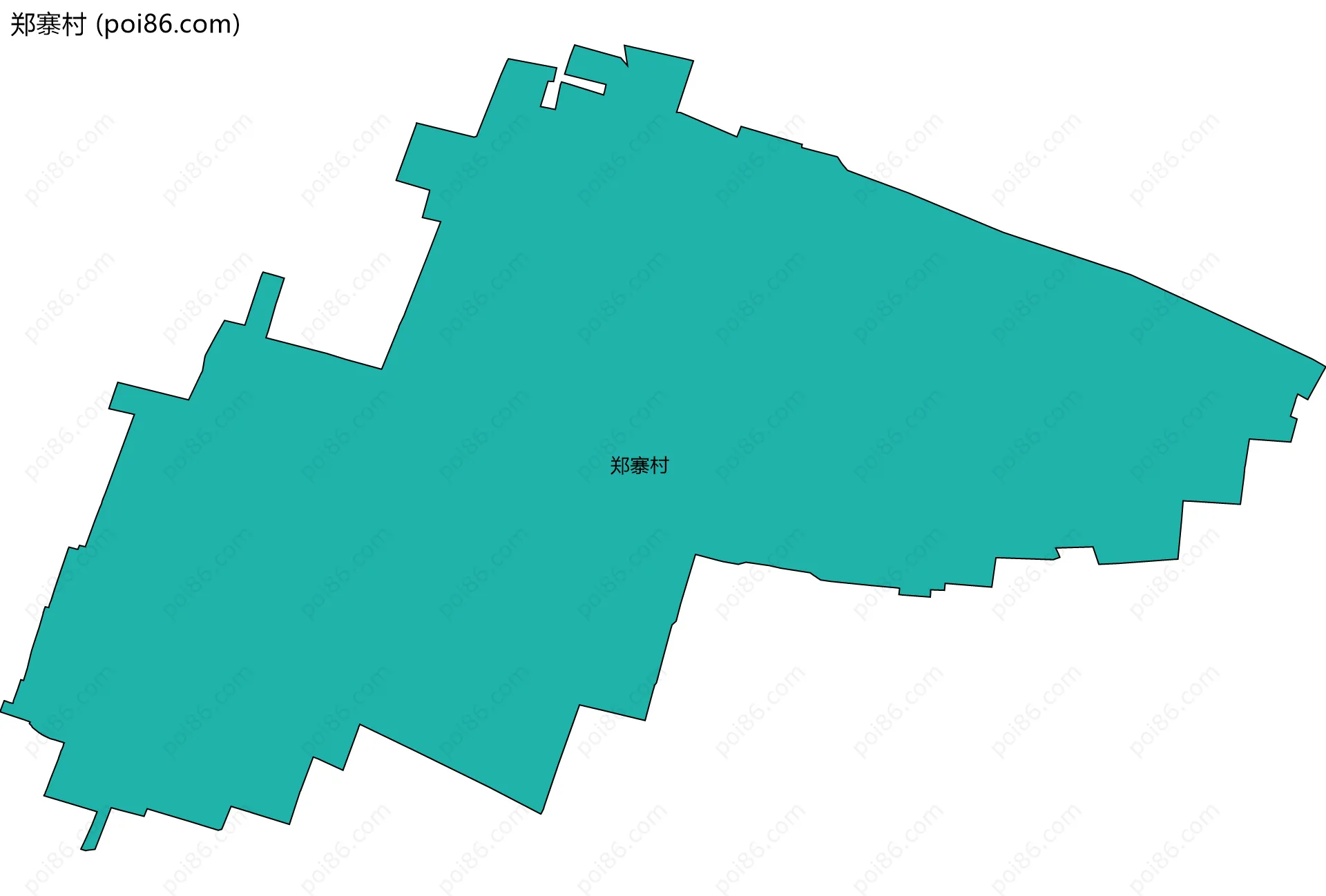 郑寨村边界地图
