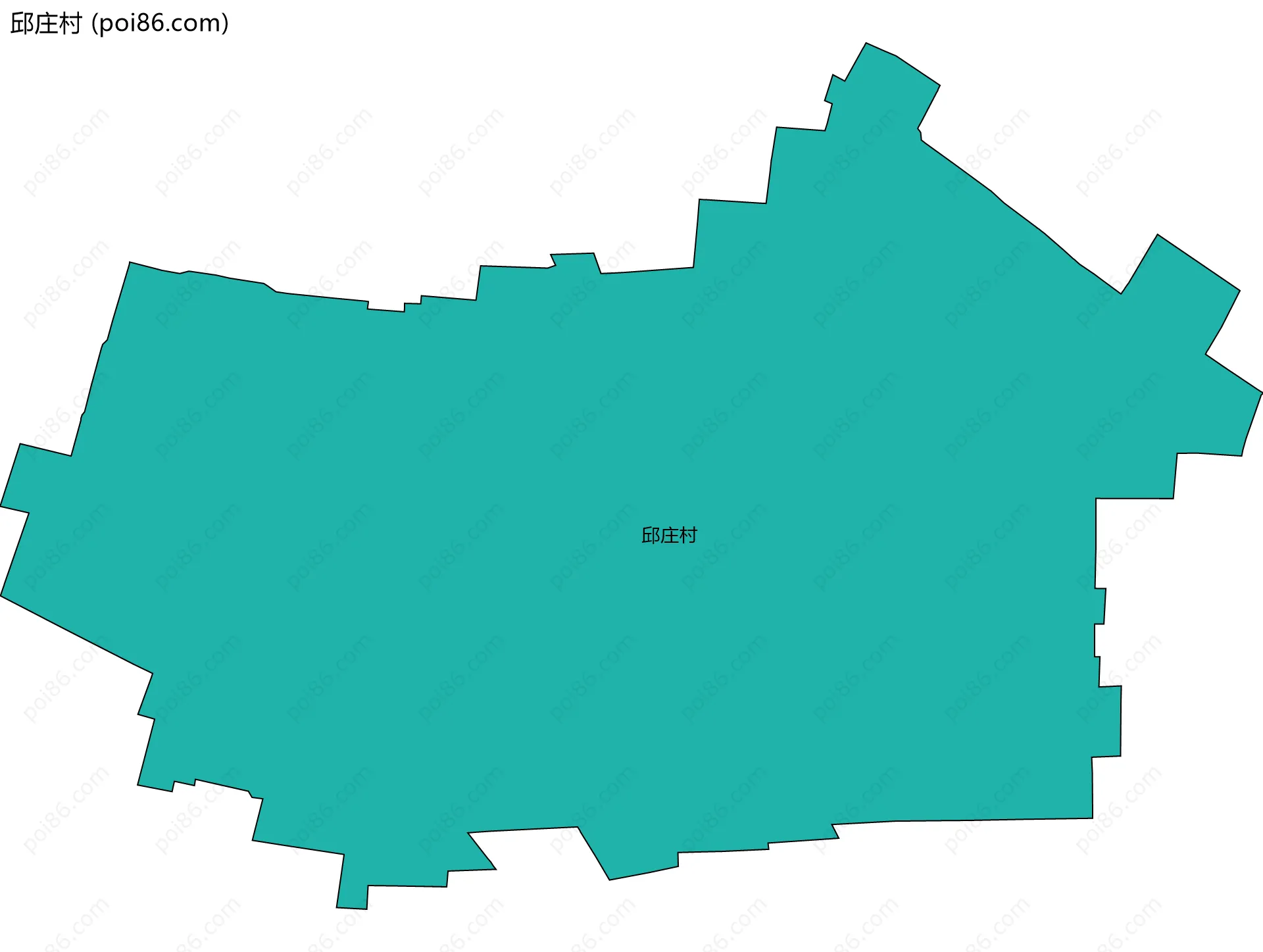 邱庄村边界地图
