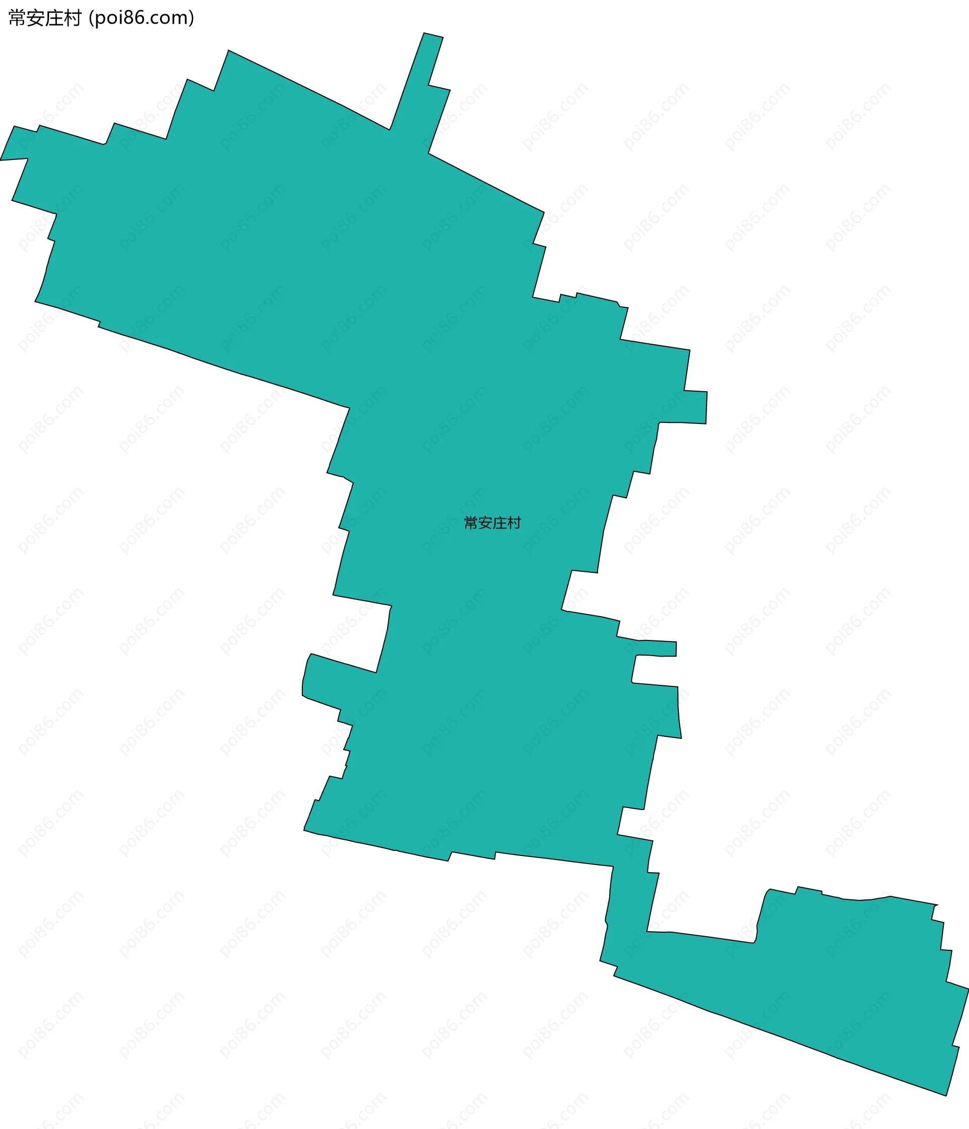 常安庄村边界地图