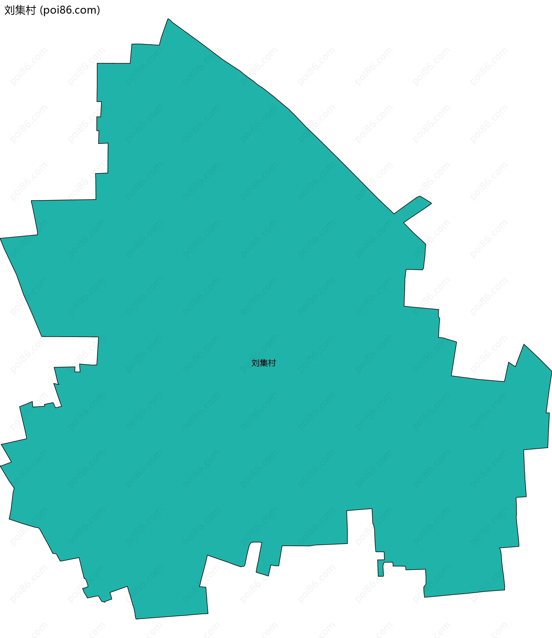 刘集村边界地图