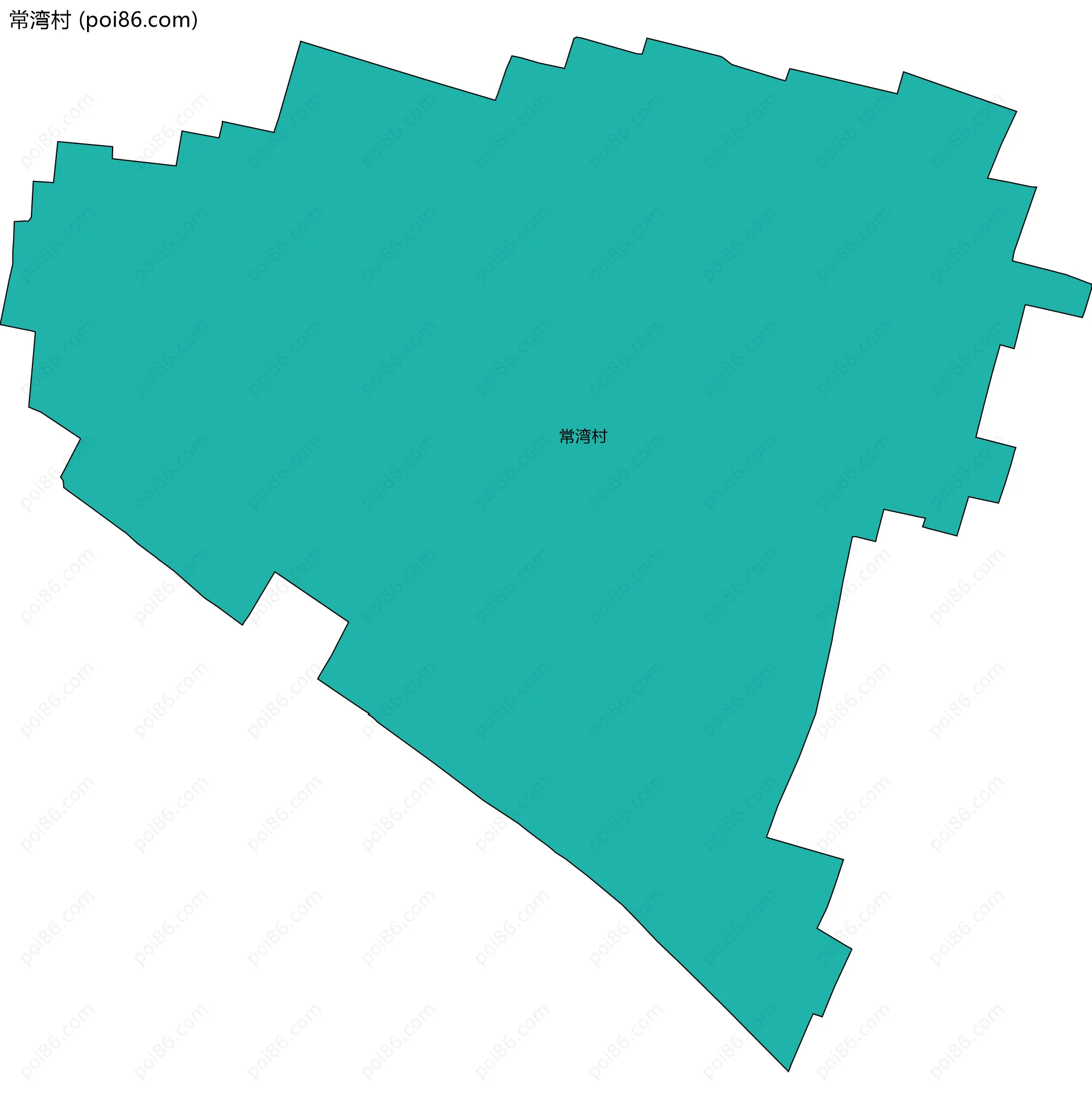 常湾村边界地图