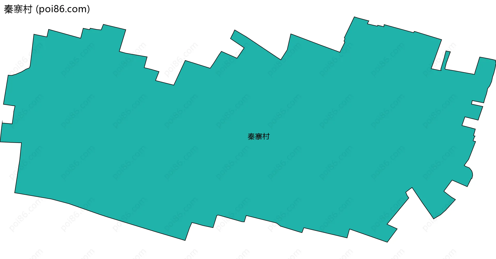 秦寨村边界地图