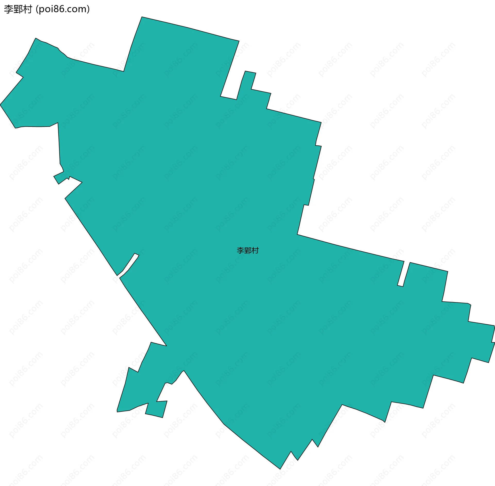 李郢村边界地图