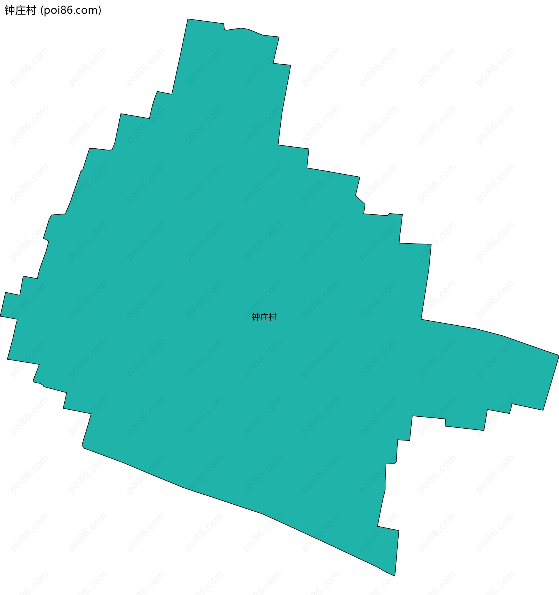 钟庄村边界地图