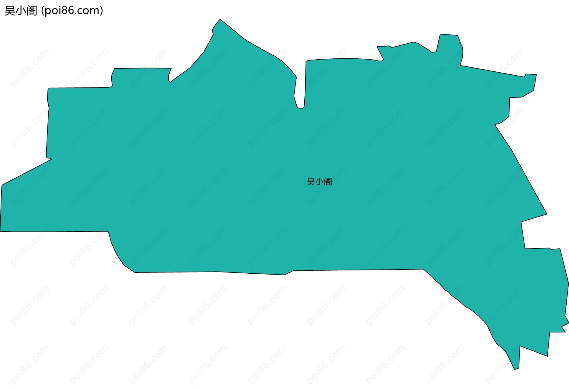 吴小阁边界地图