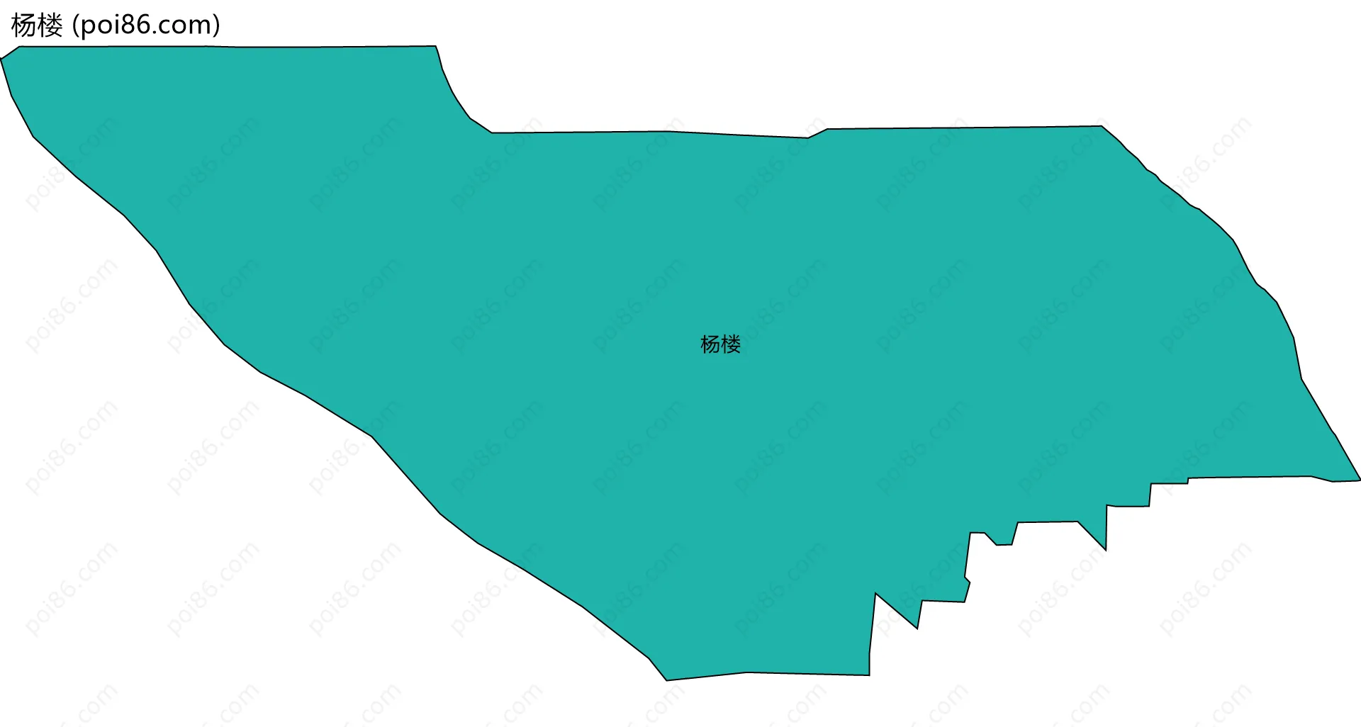 杨楼边界地图