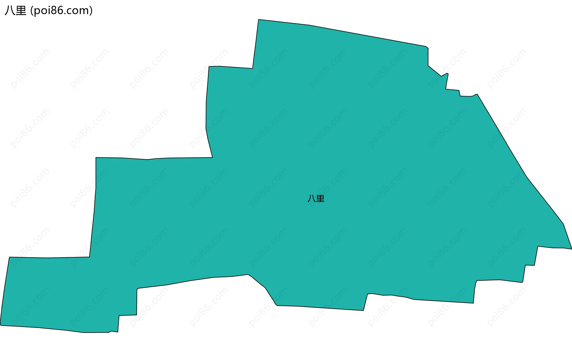 八里边界地图