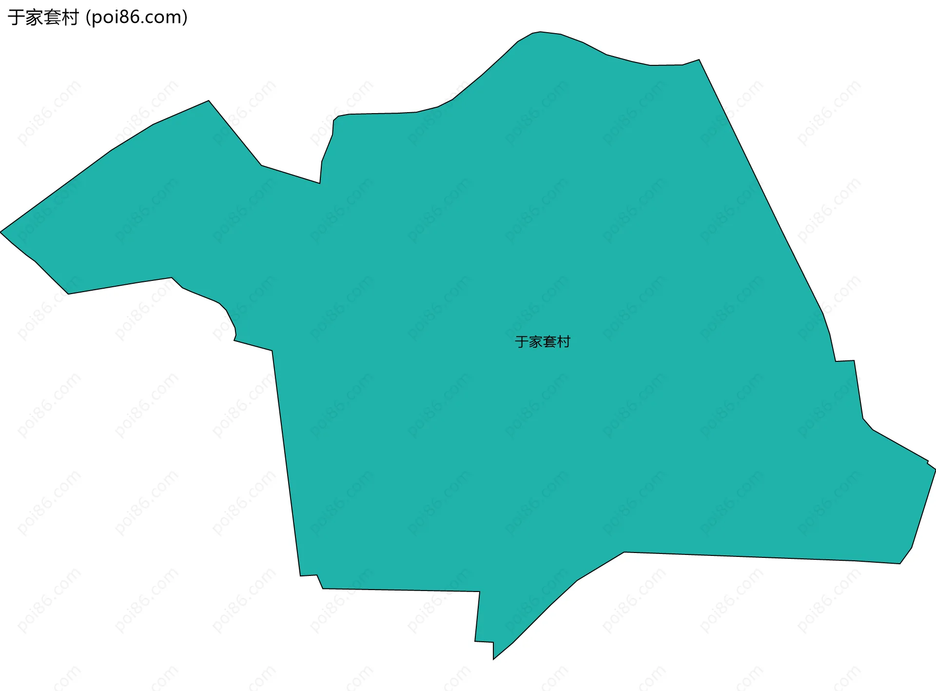 于家套村边界地图