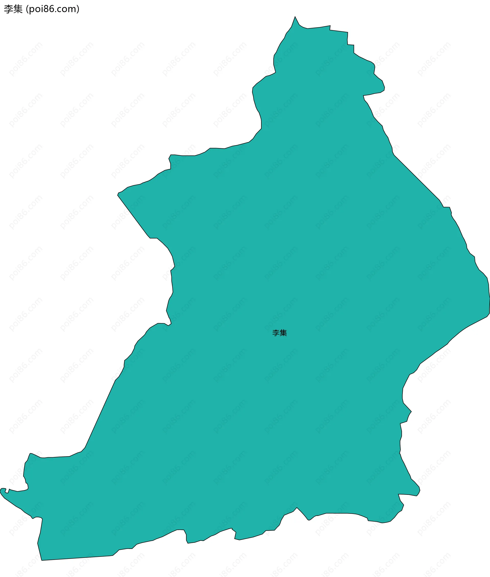 李集边界地图