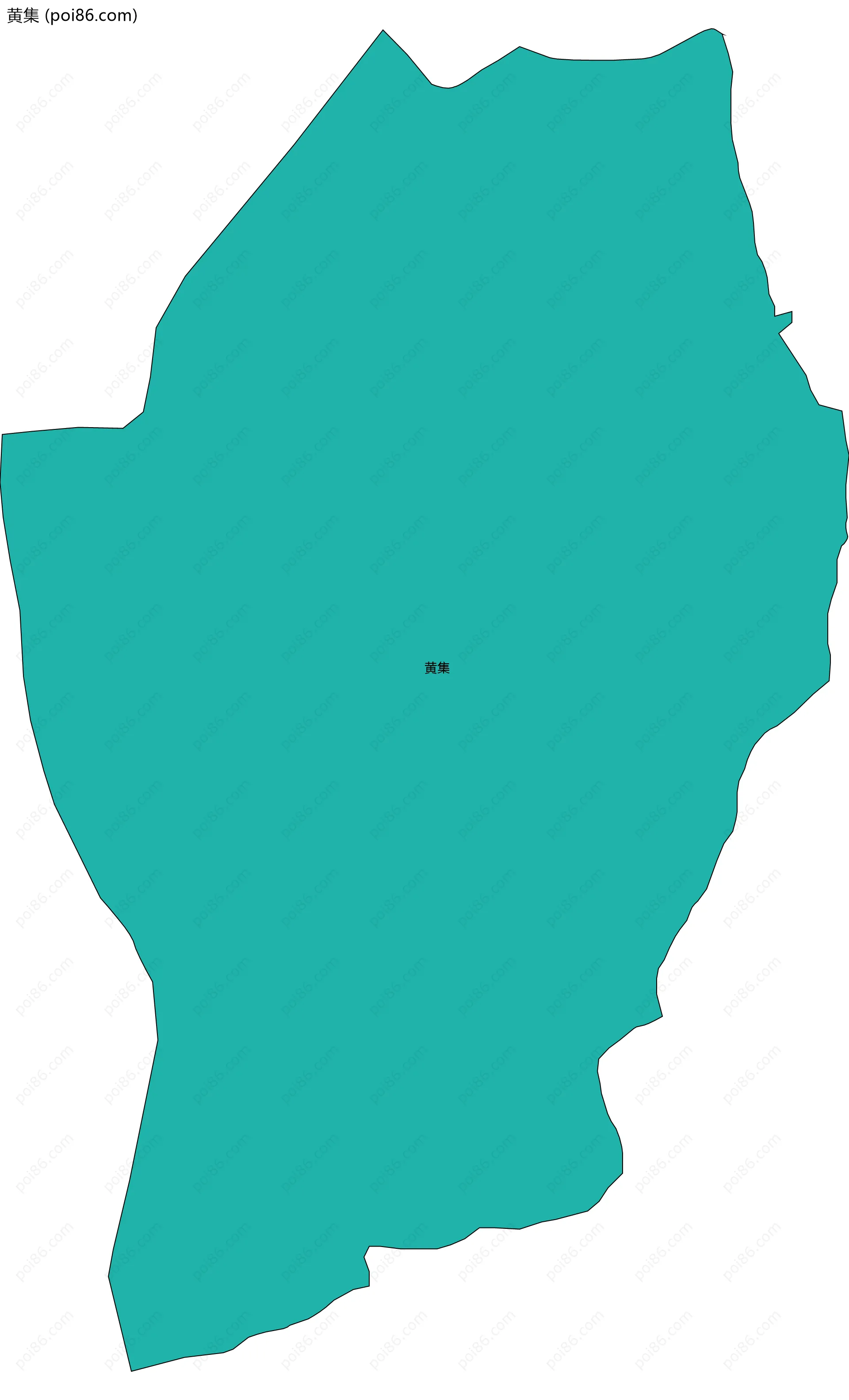 黄集边界地图