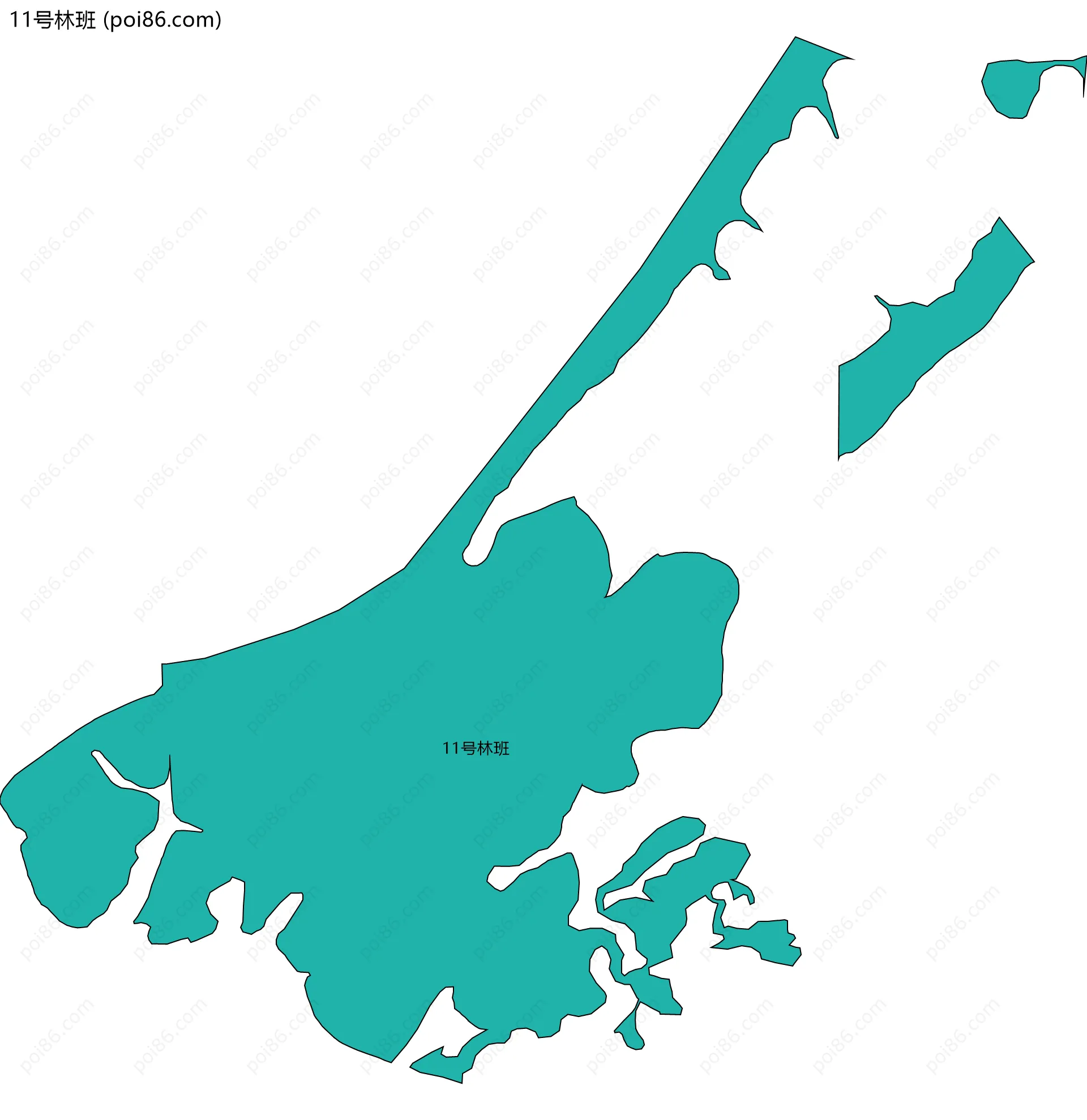 11号林班边界地图