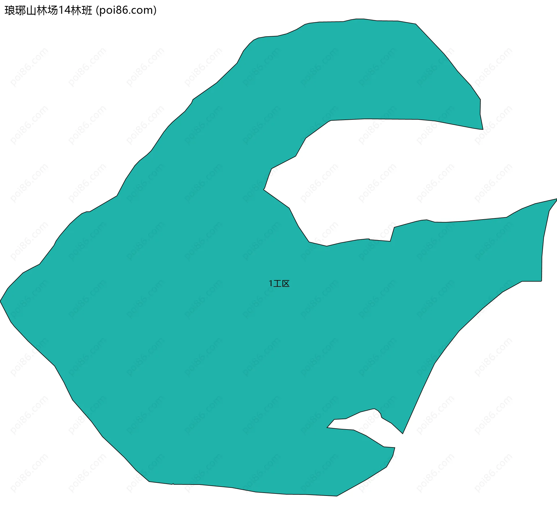琅琊山林场14林班边界地图(五级行政区划)