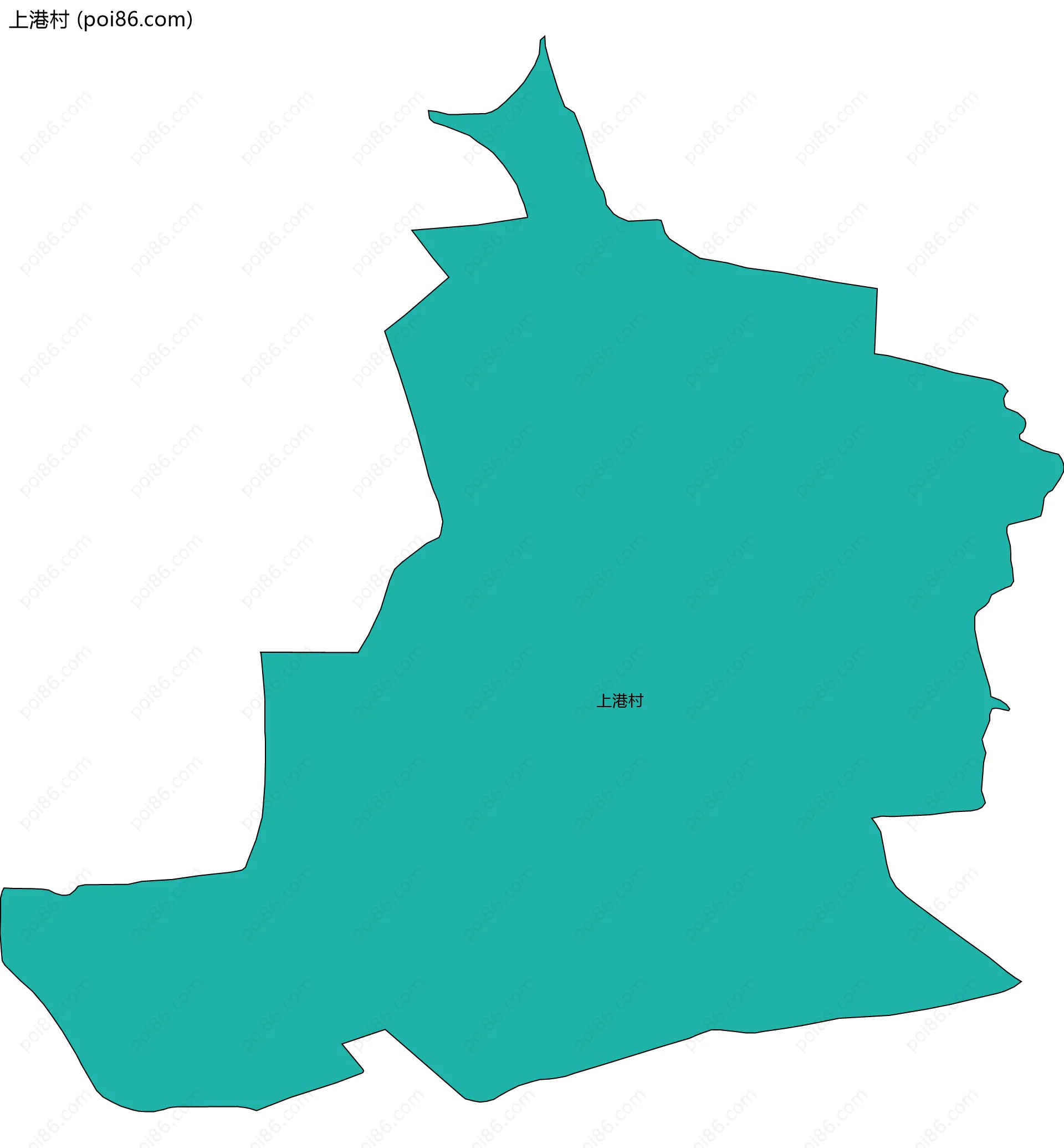 上港村边界地图