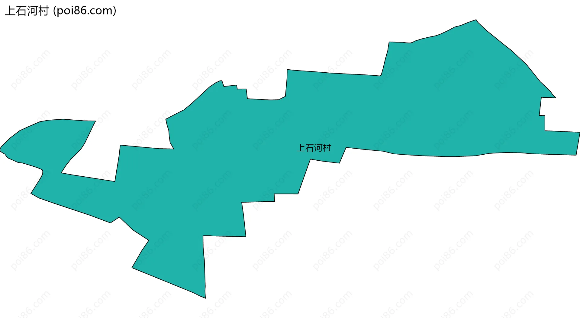 上石河村边界地图