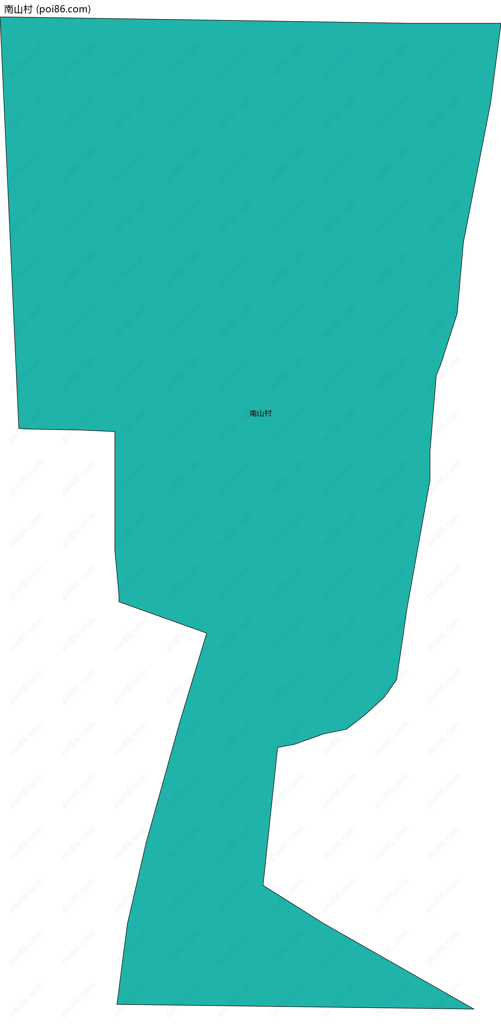 南山村边界地图