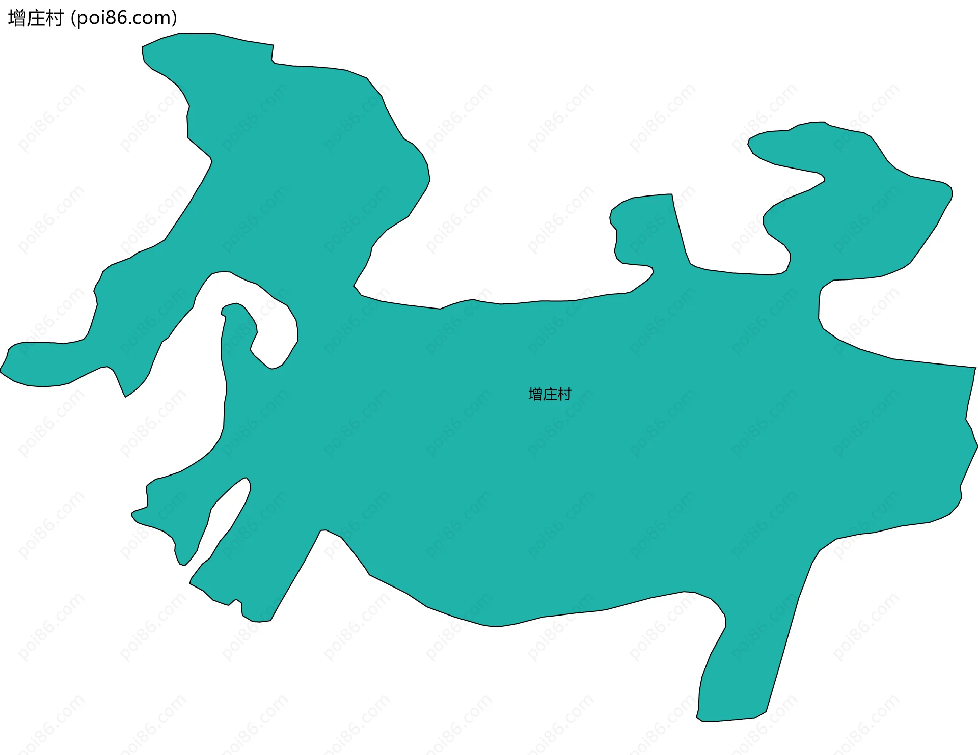 增庄村边界地图
