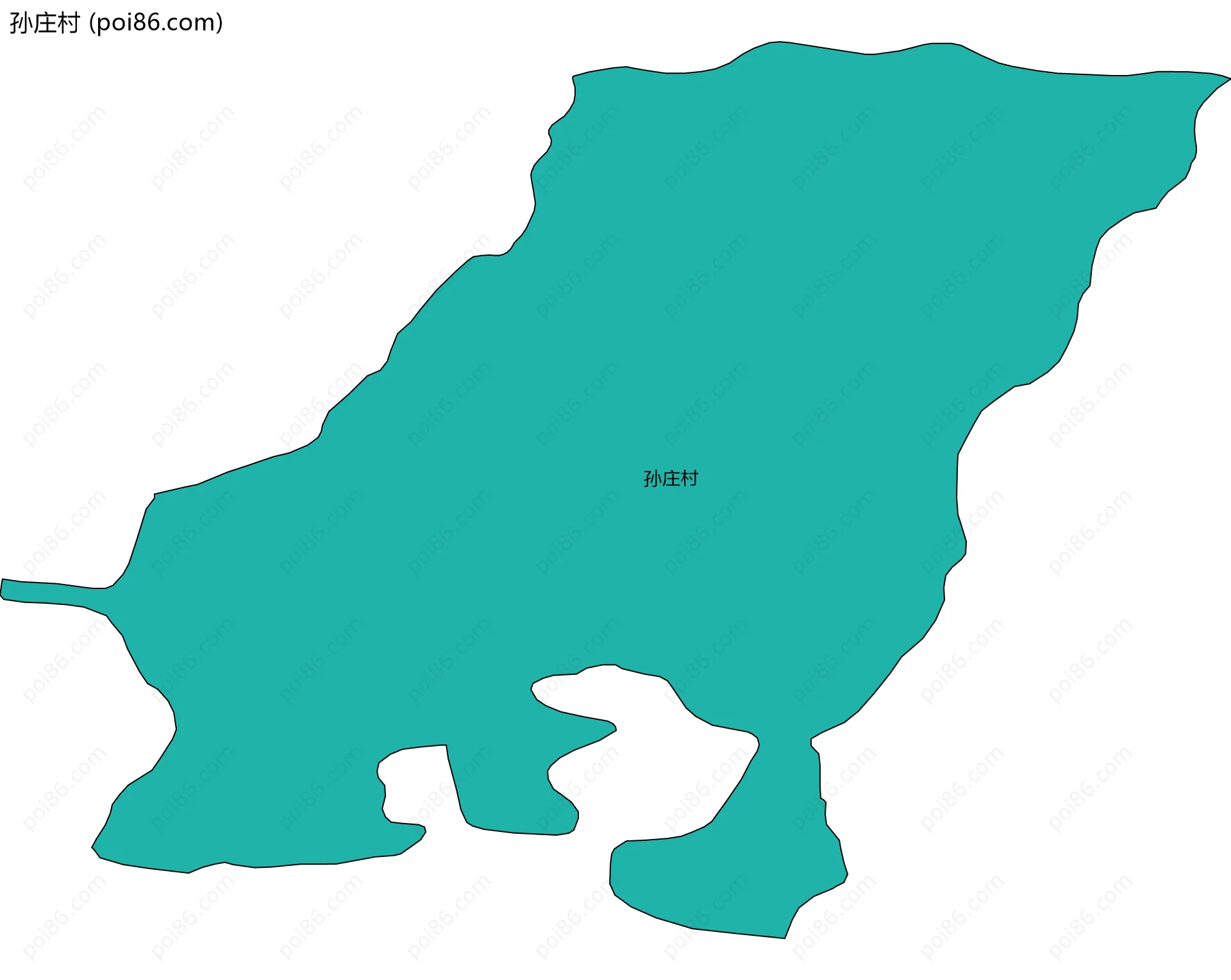 孙庄村边界地图