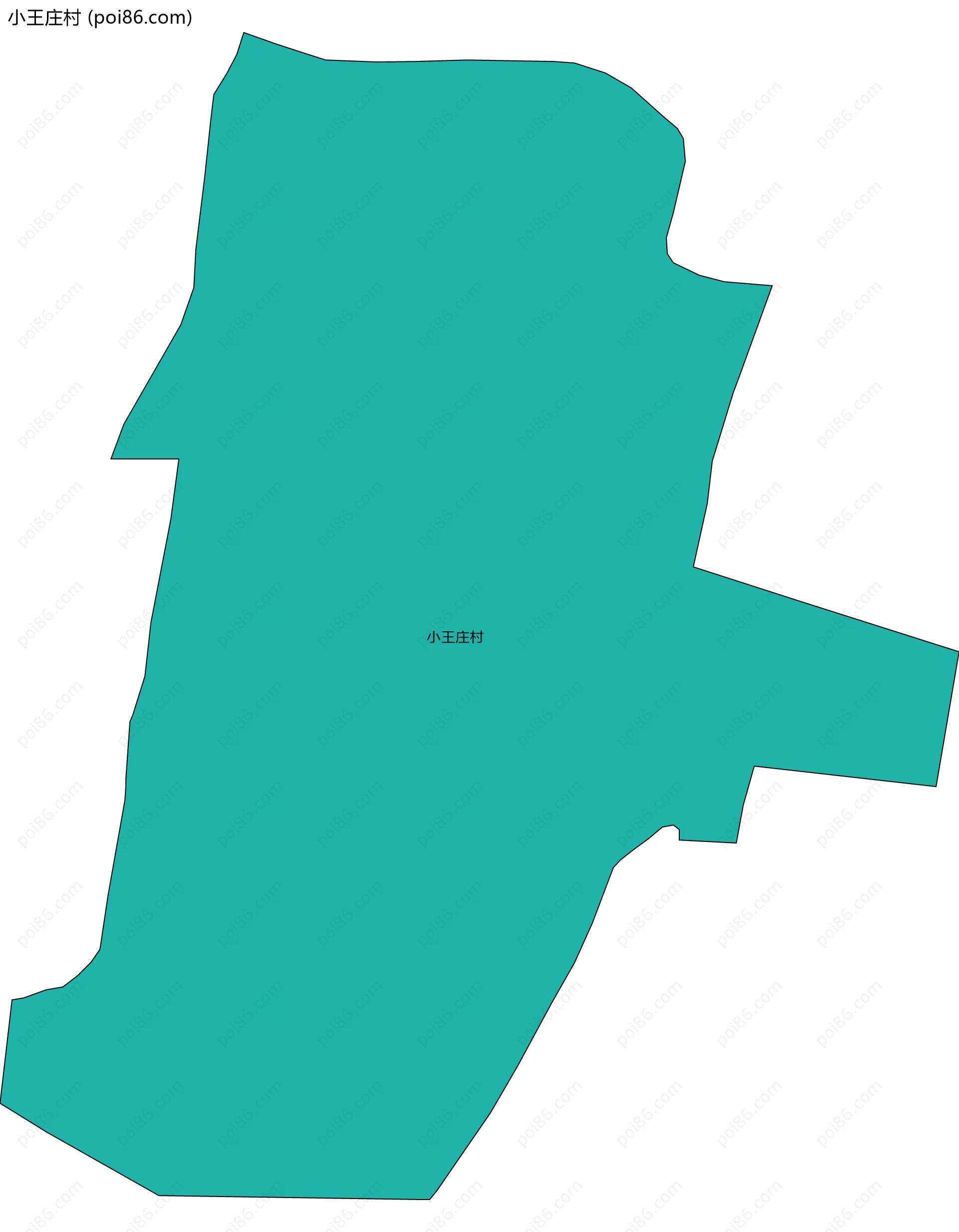 小王庄村边界地图