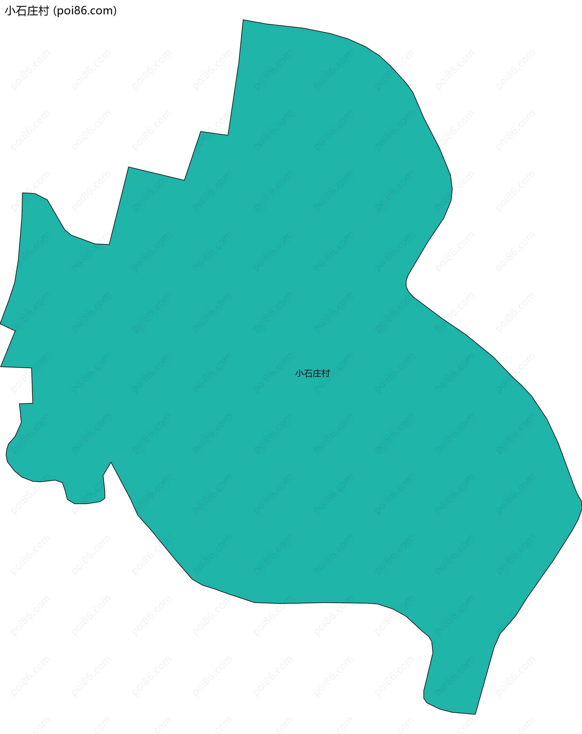 小石庄村边界地图