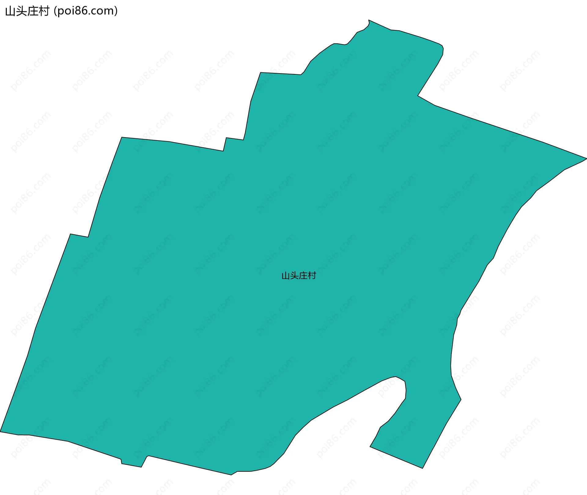 山头庄村边界地图