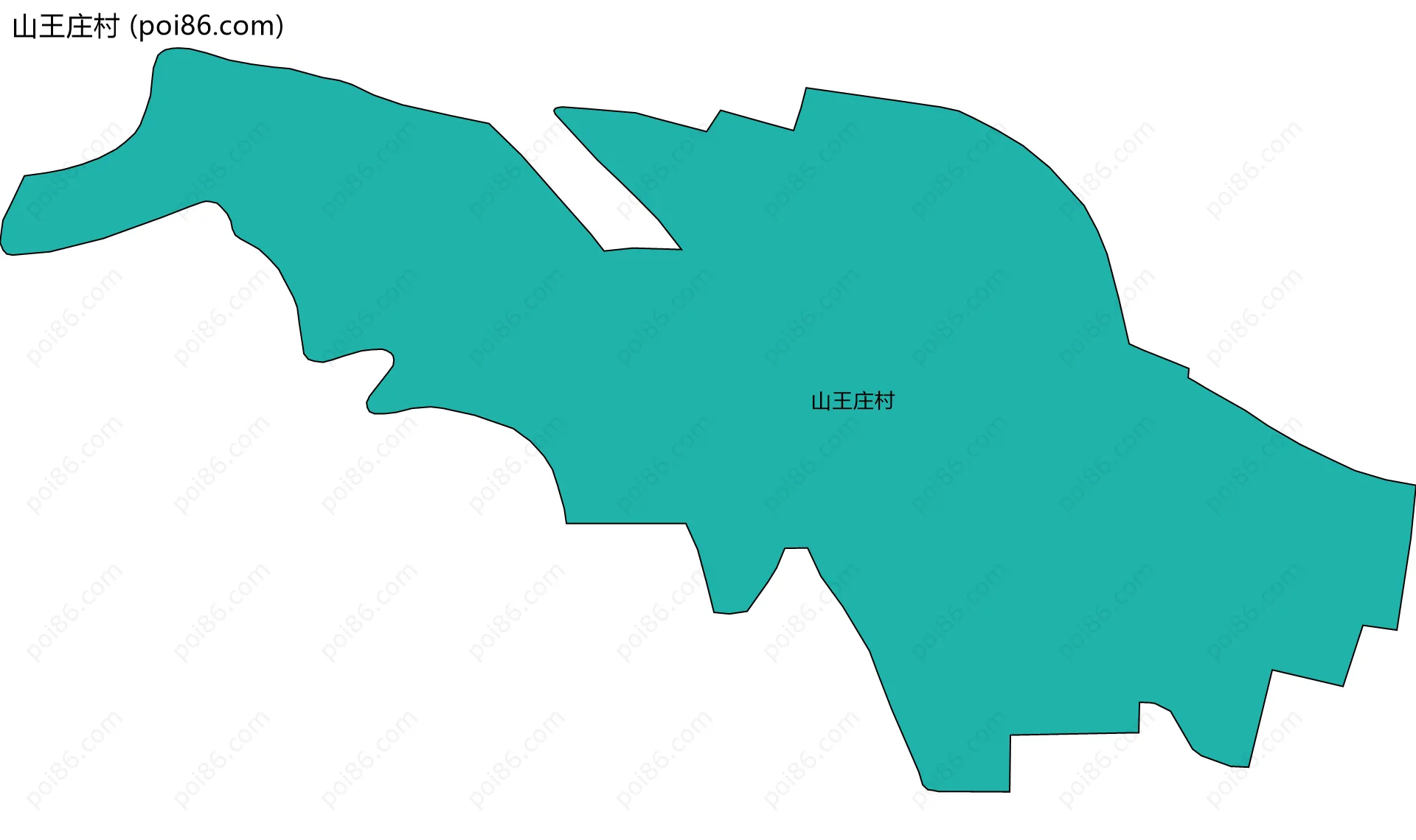 山王庄村边界地图