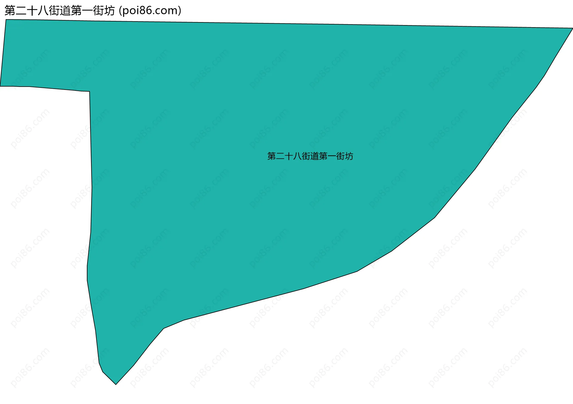 第二十八街道第一街坊边界地图