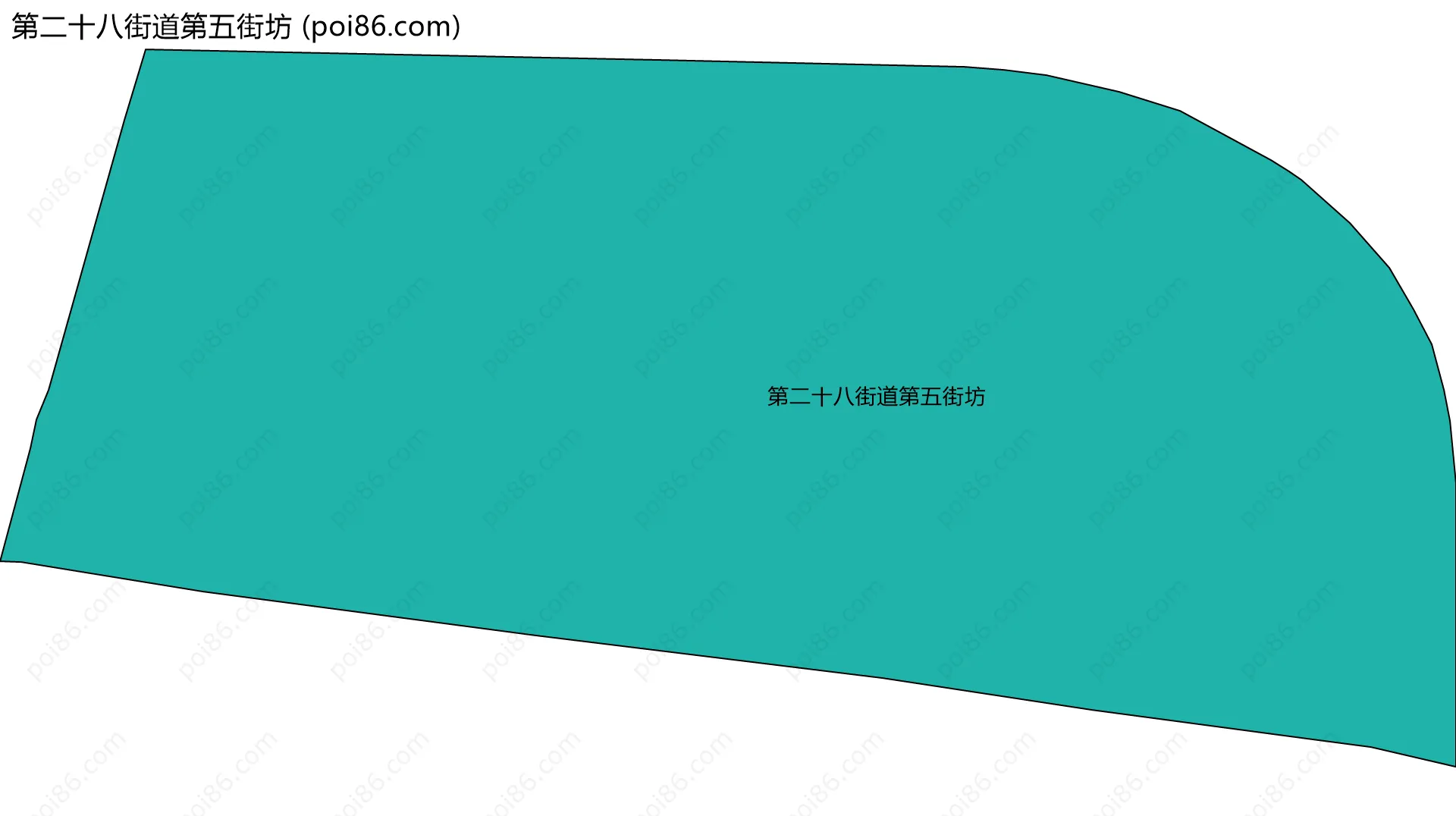 第二十八街道第五街坊边界地图