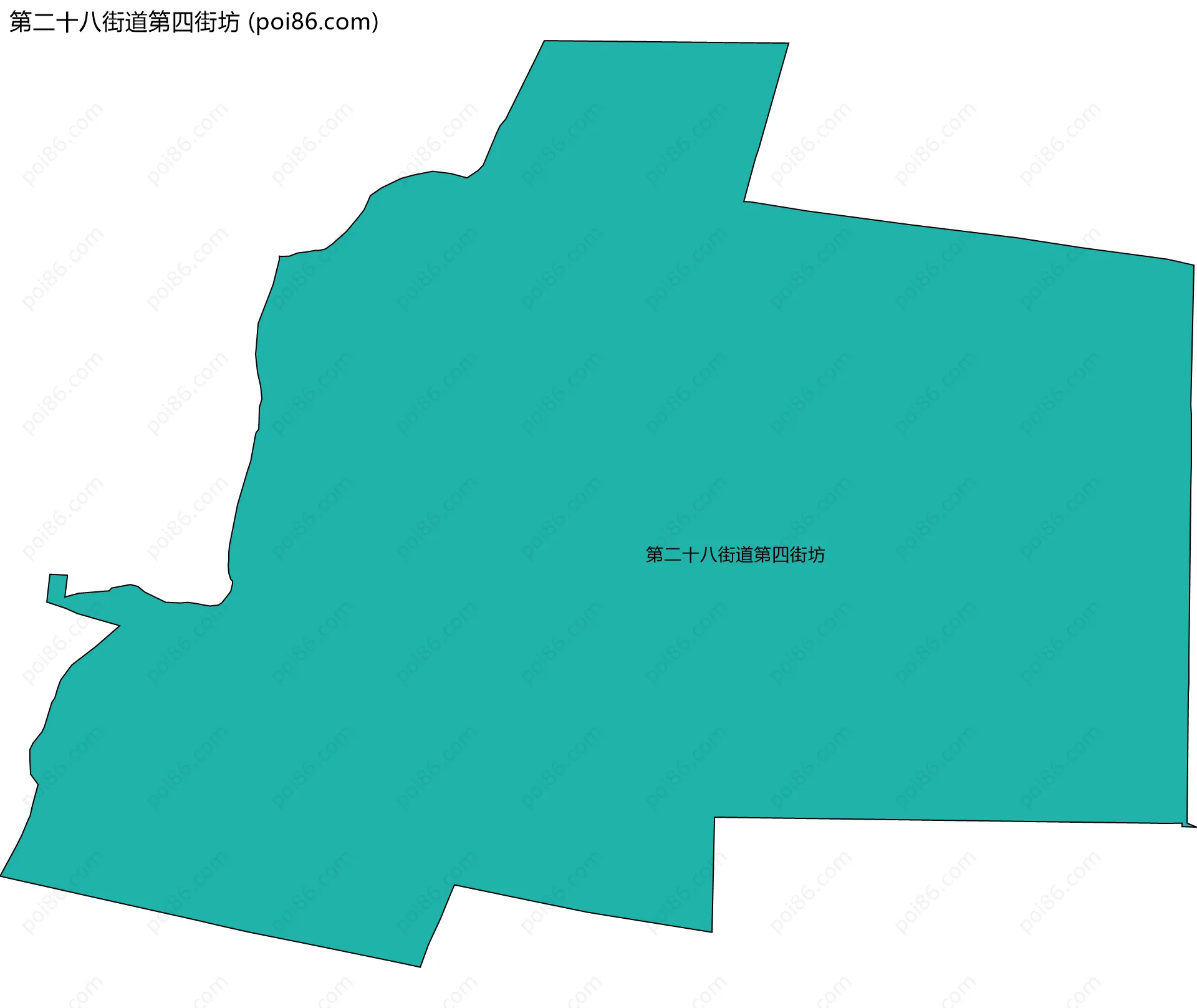 第二十八街道第四街坊边界地图