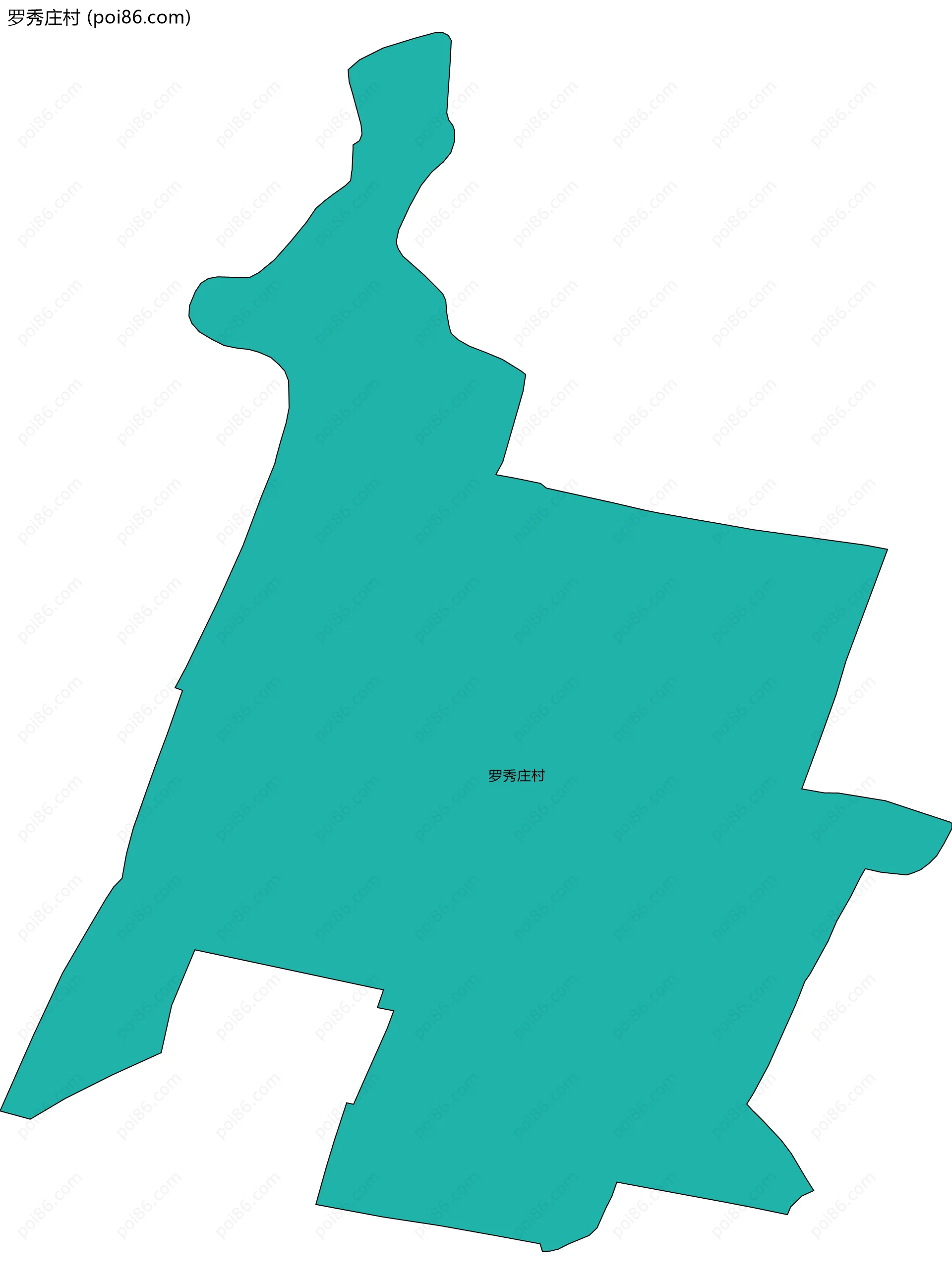 罗秀庄村边界地图