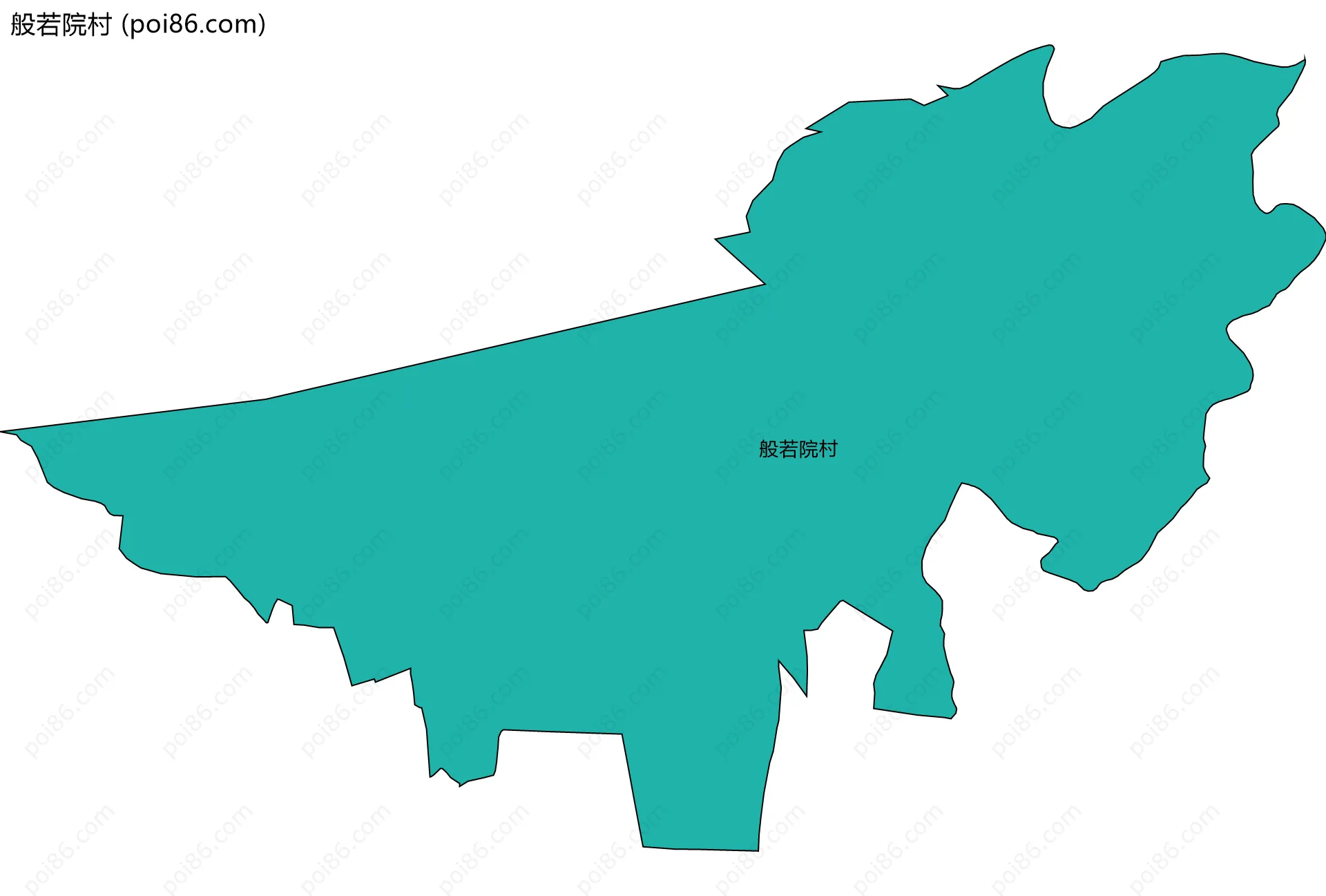 般若院村边界地图