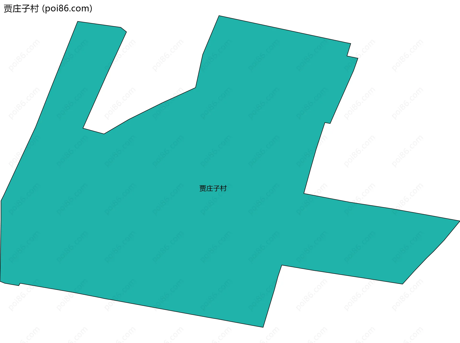 贾庄子村边界地图