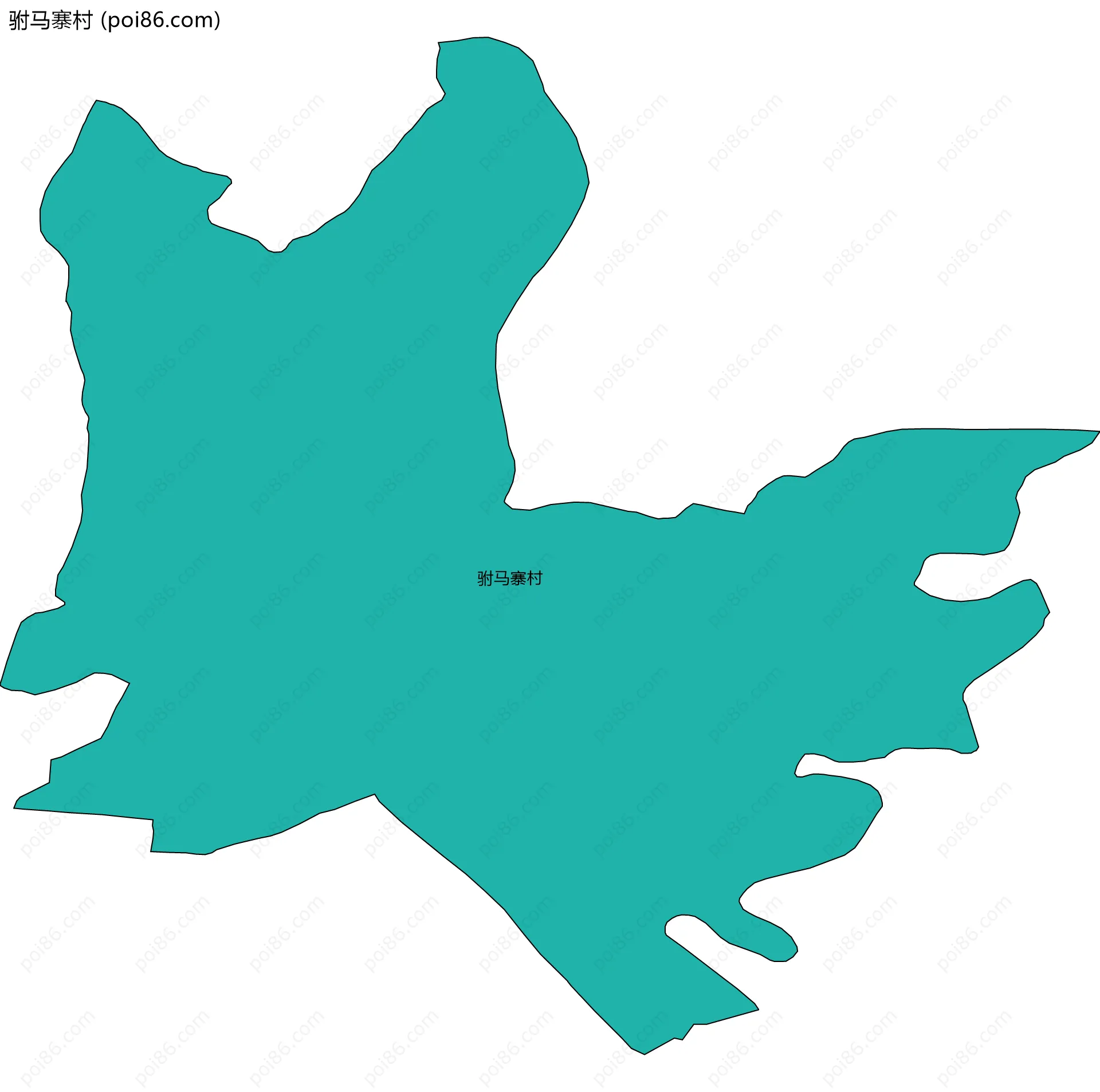 驸马寨村边界地图