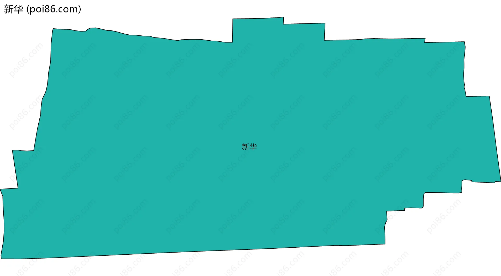 新华边界地图