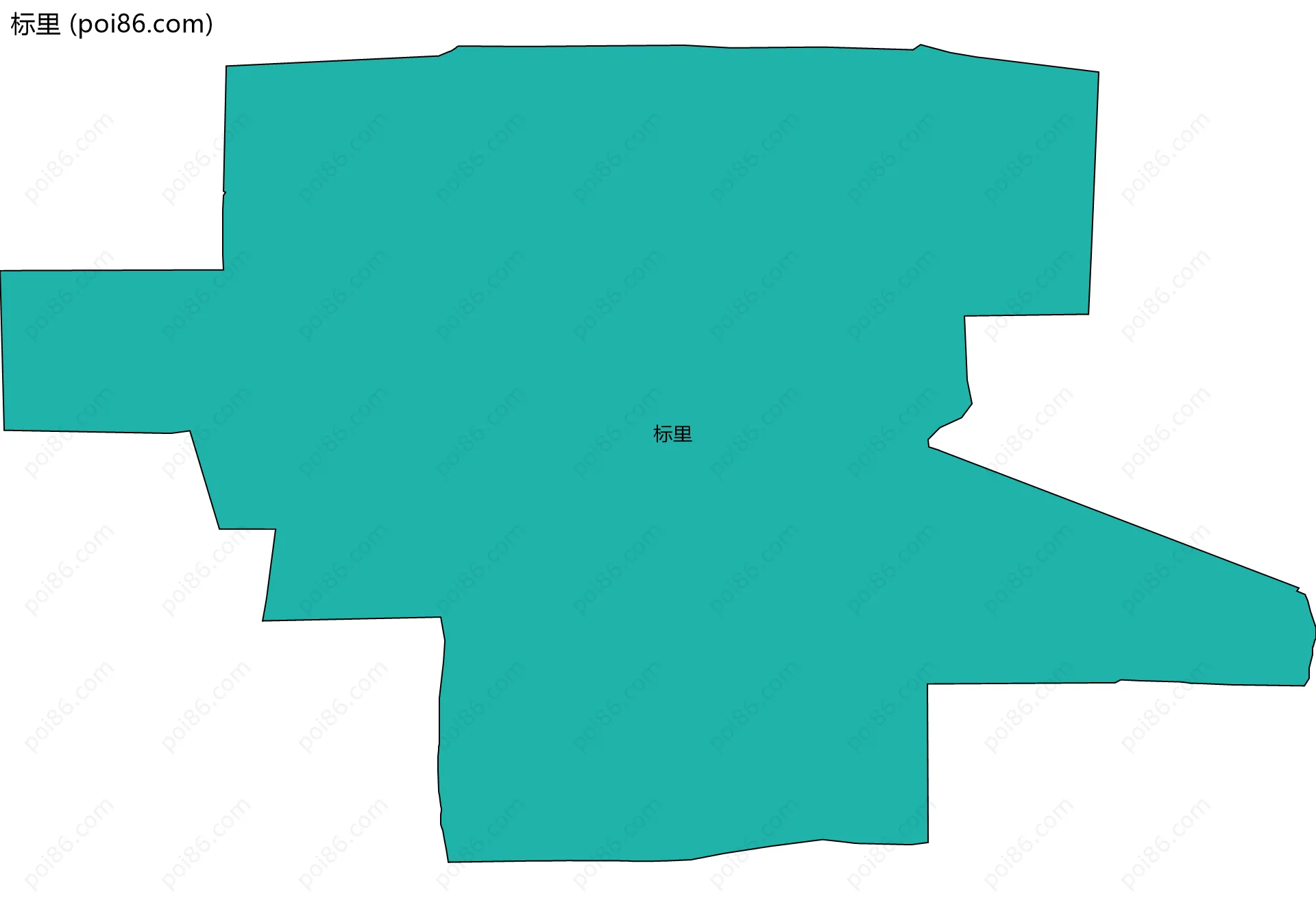 标里边界地图
