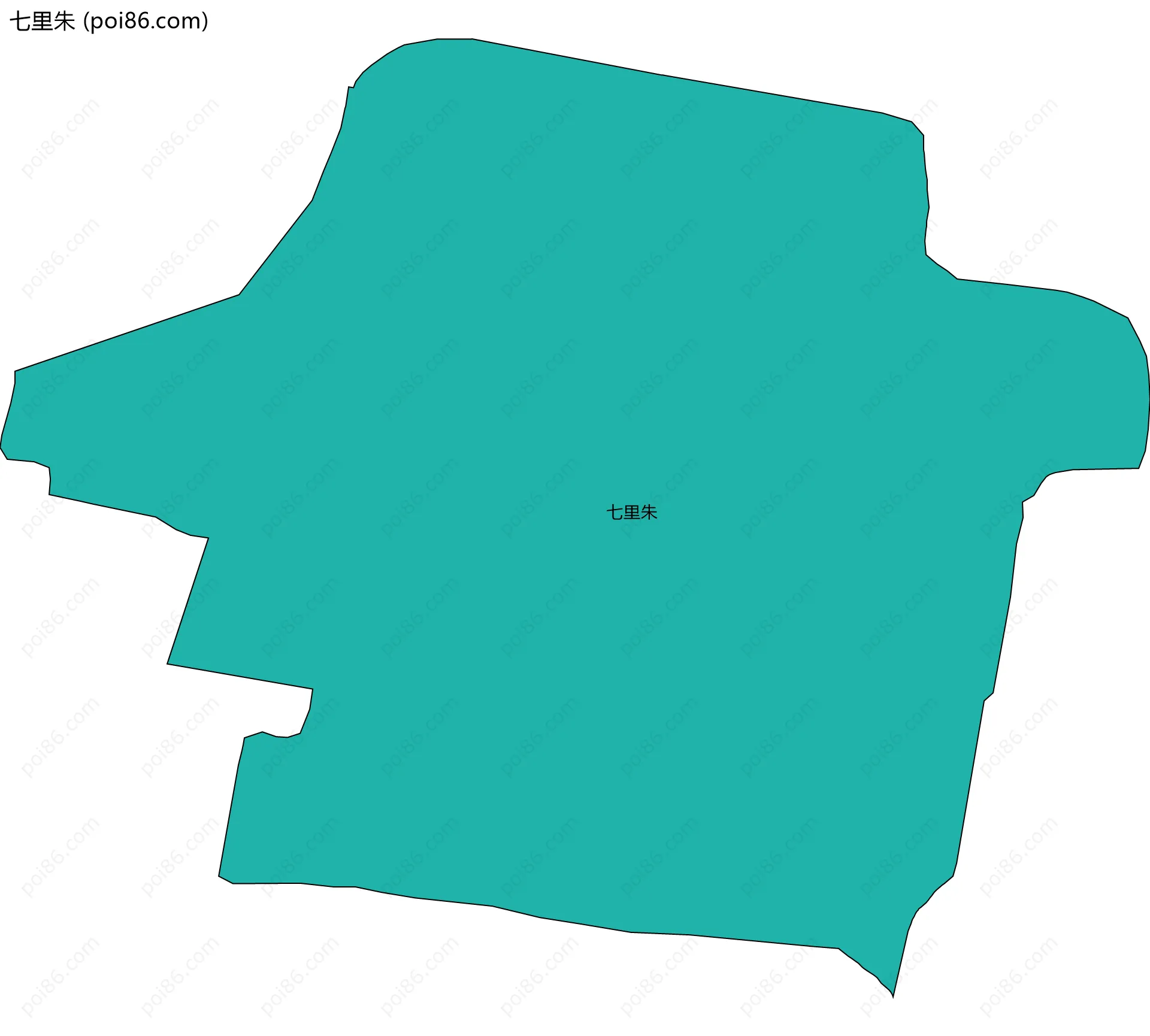 七里朱边界地图
